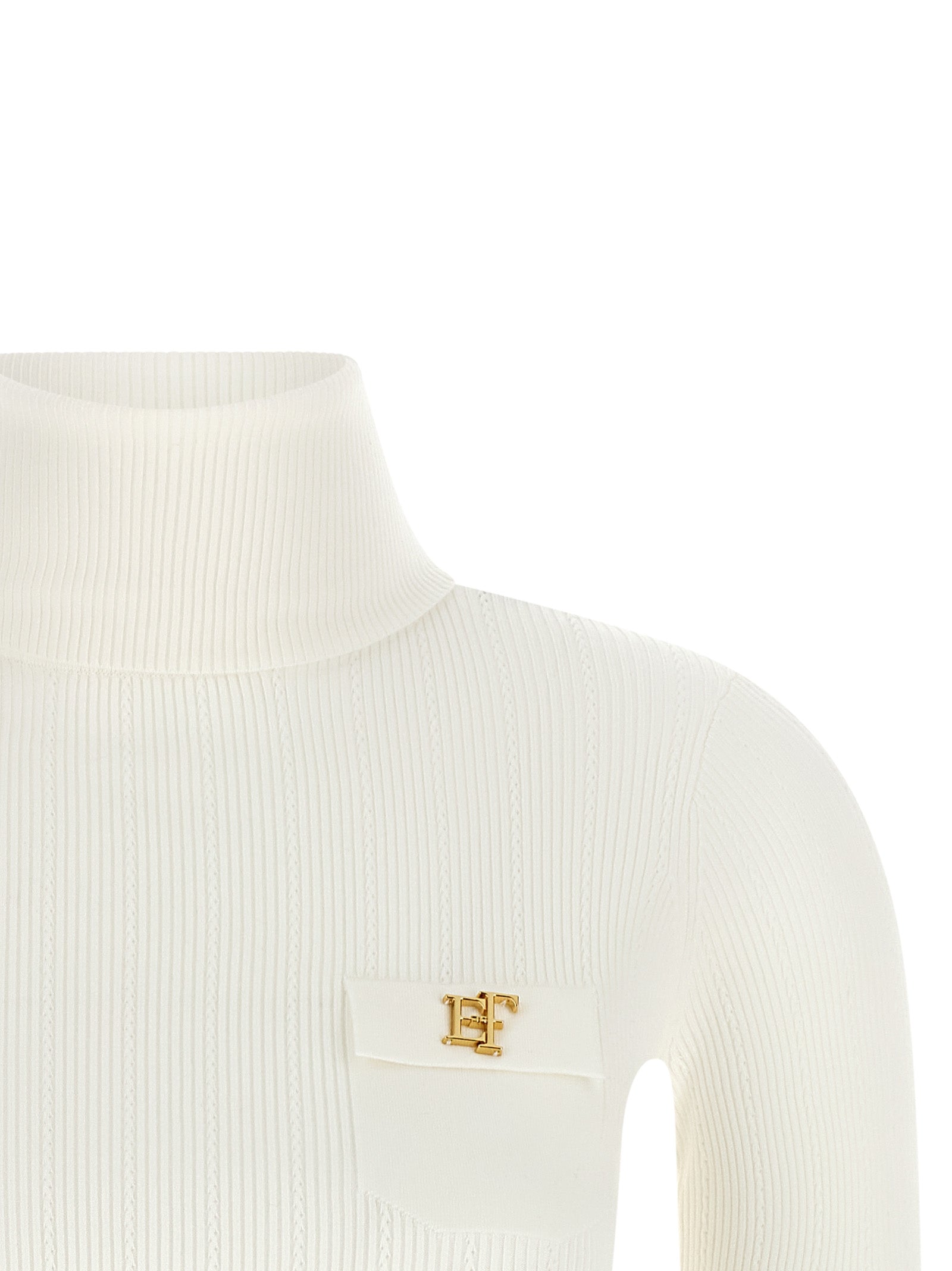 Elisabetta Franchi White Lycra Cardigan