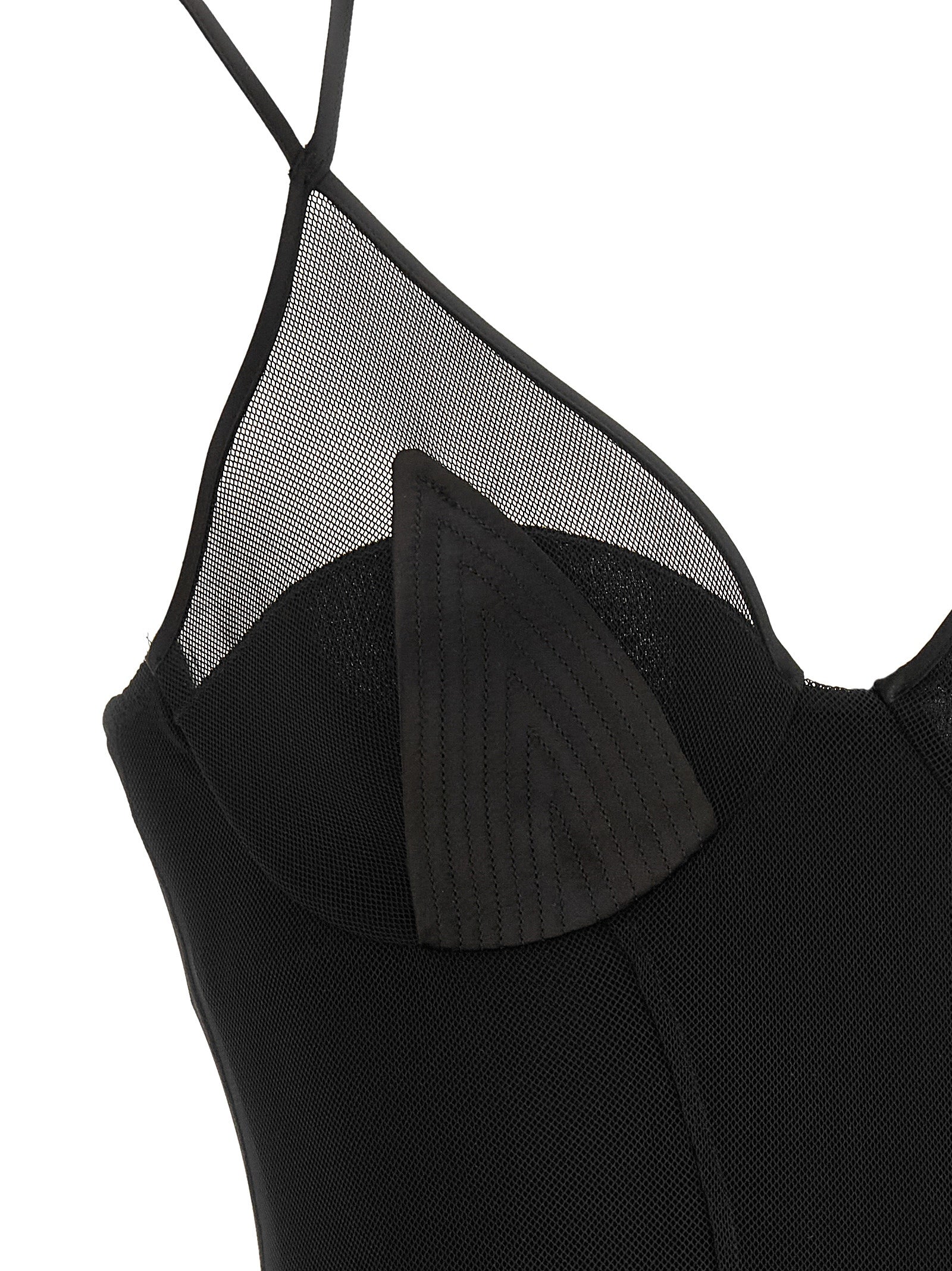 Elisabetta Franchi Black Polyamide Long Dress