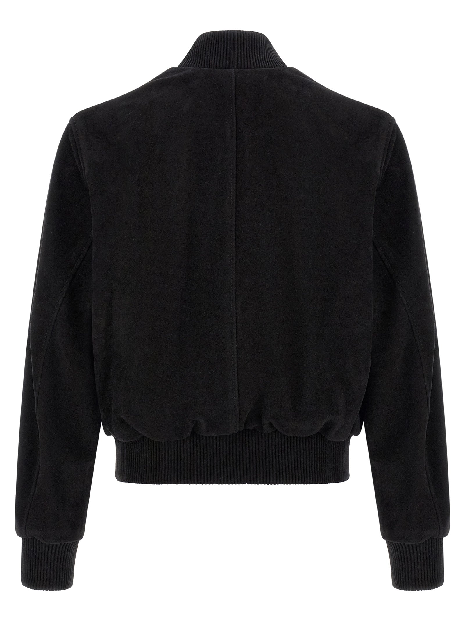 Ami Paris Black Goatskin Bomber