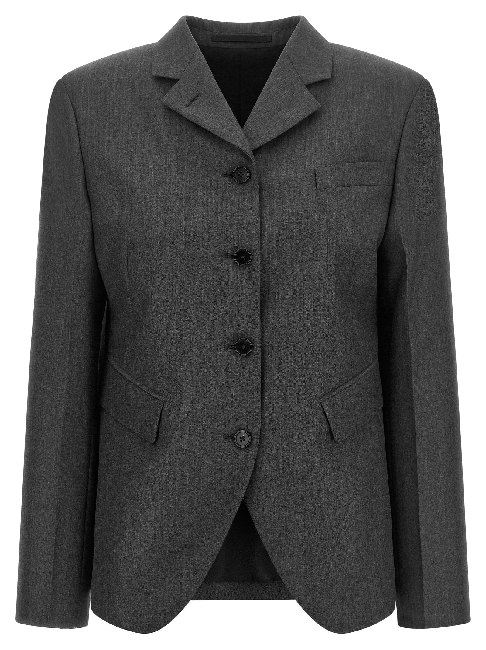 Jil Sander Gray Wool Blazer