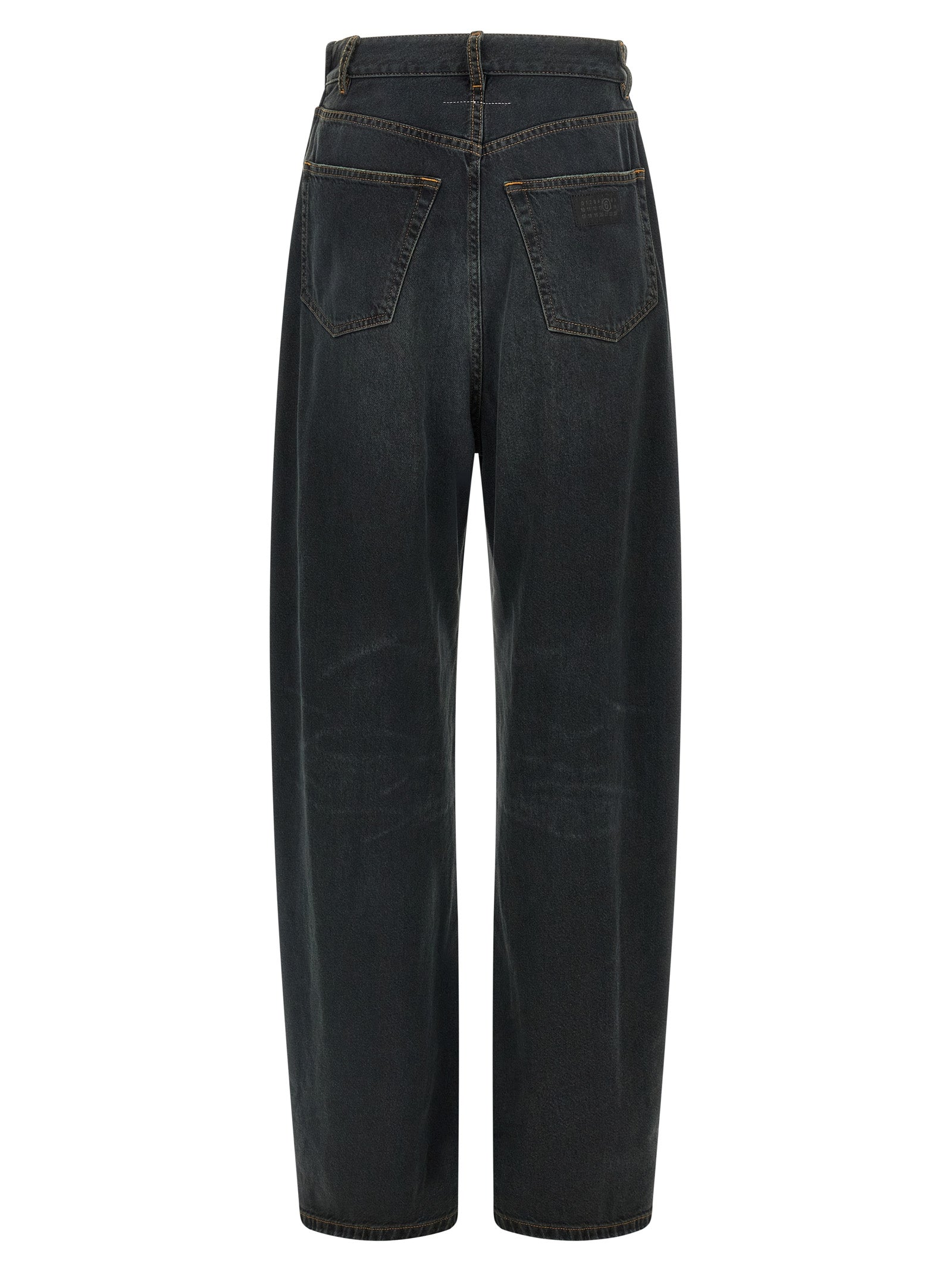 MM6 Maison Margiela Blue Cotton Flared Jeans