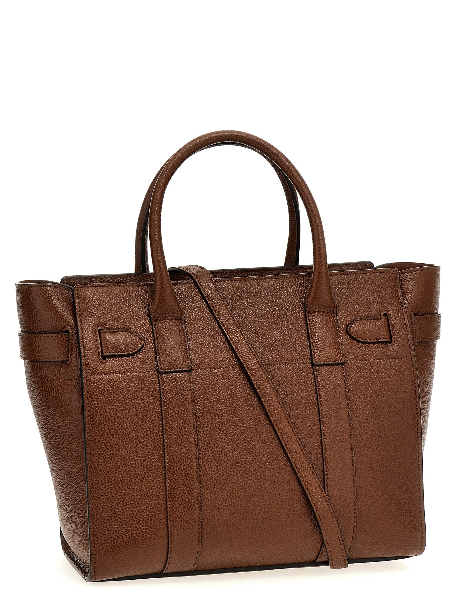 Mulberry Brown Bovine Leather Tote Bag
