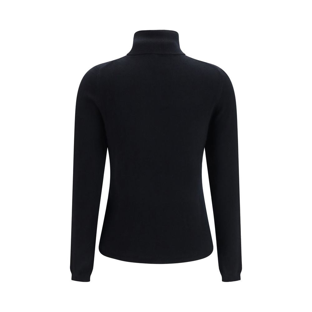 Allude Black Cashmere Turtleneck