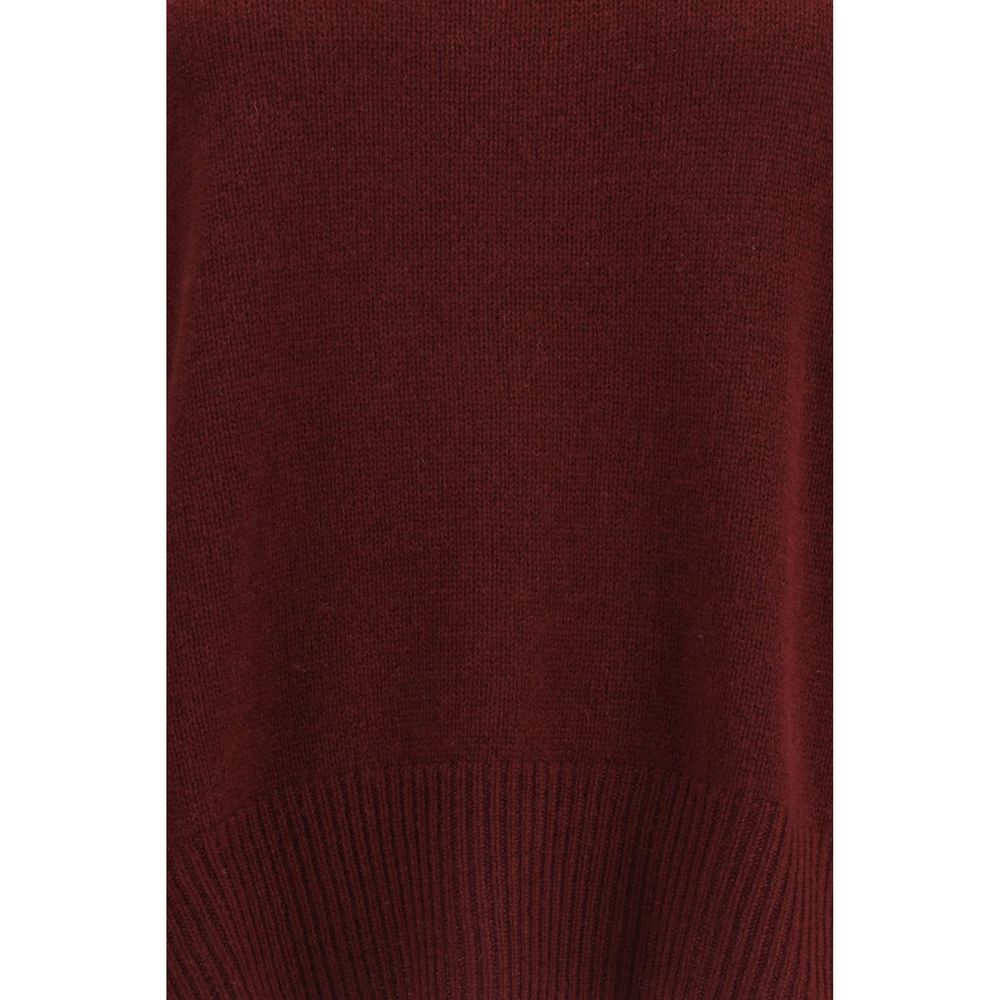 Allude Bordeaux Cashmere Sweatshirt