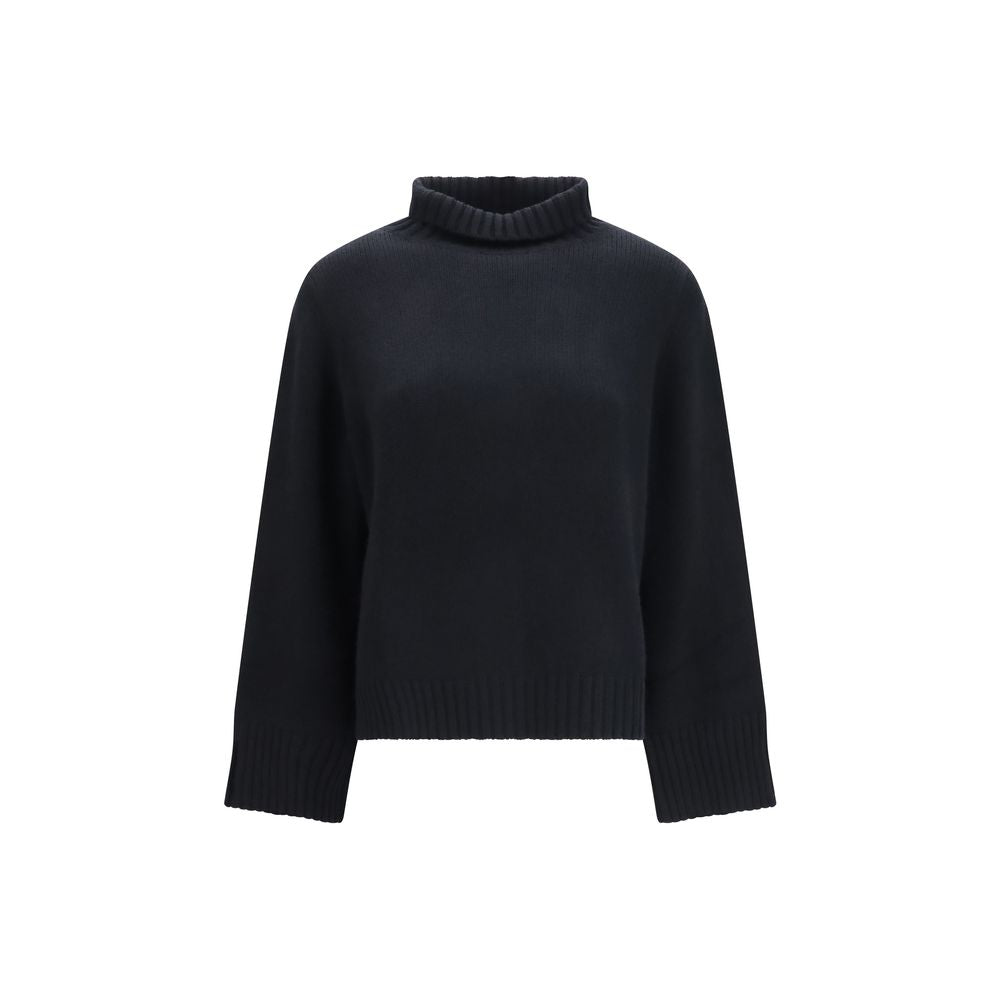Allude Black Cashmere Turtleneck
