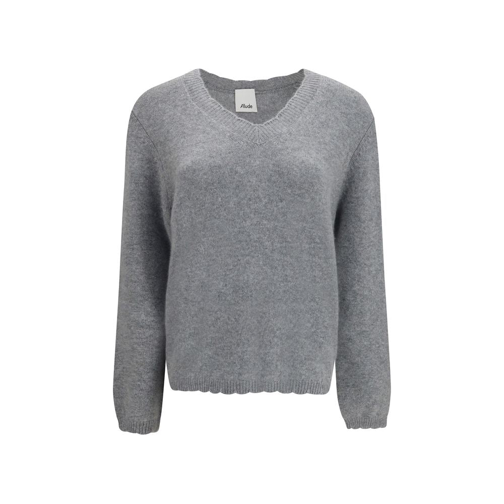 Allude Gray Cashmere Sweater