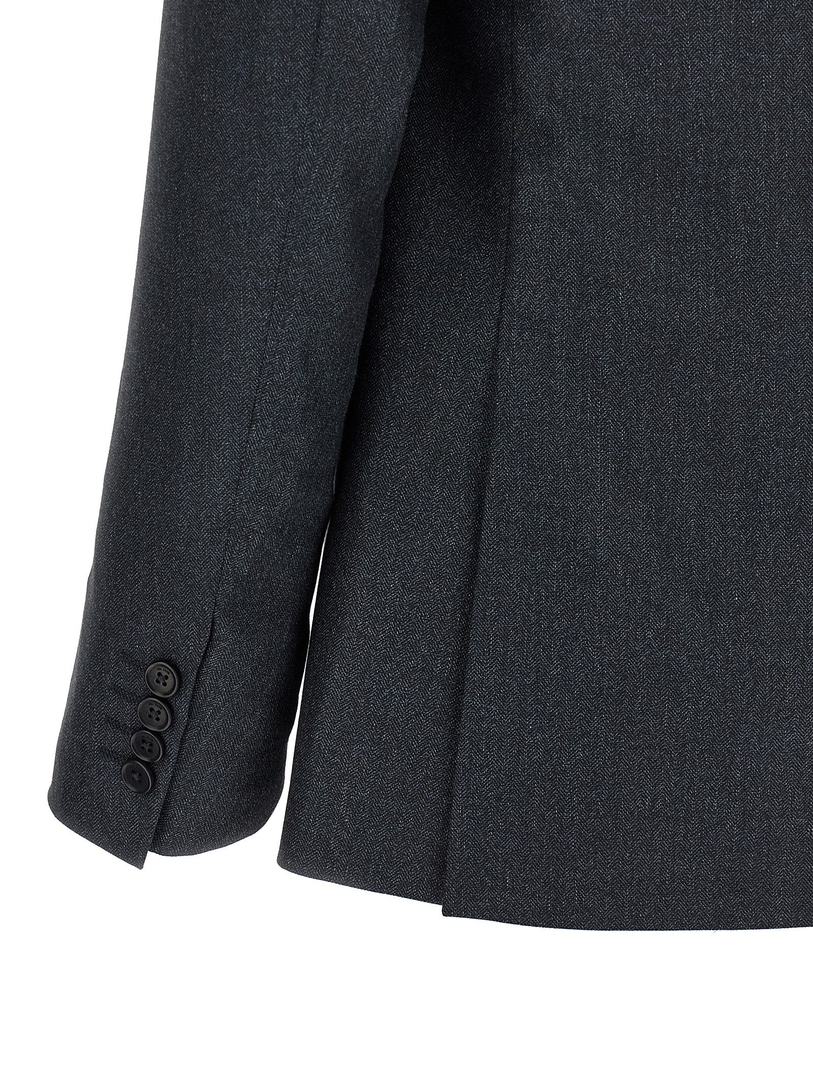 Pal Zileri Gray Polyester Two-Piece Suit
