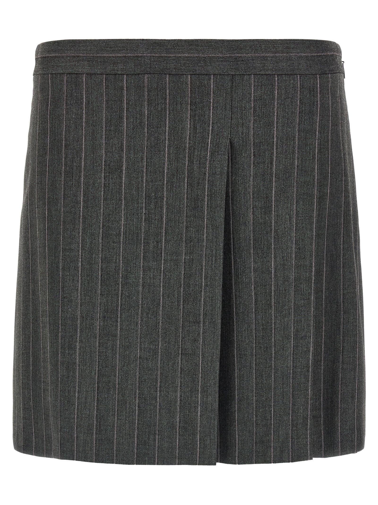 PINKO Gray Polyester Long Skirt