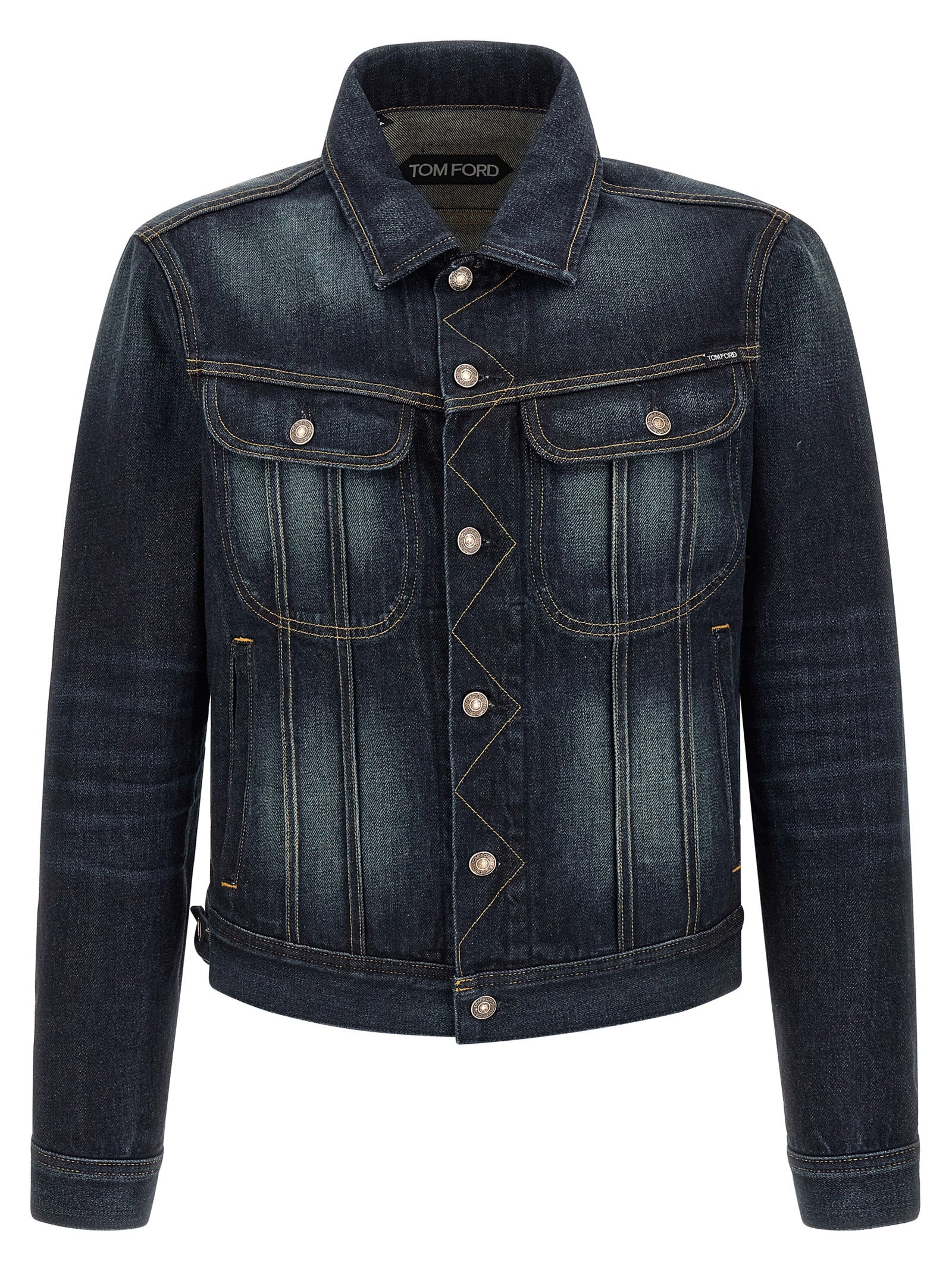 Tom Ford Blue Cotton Denim Jacket