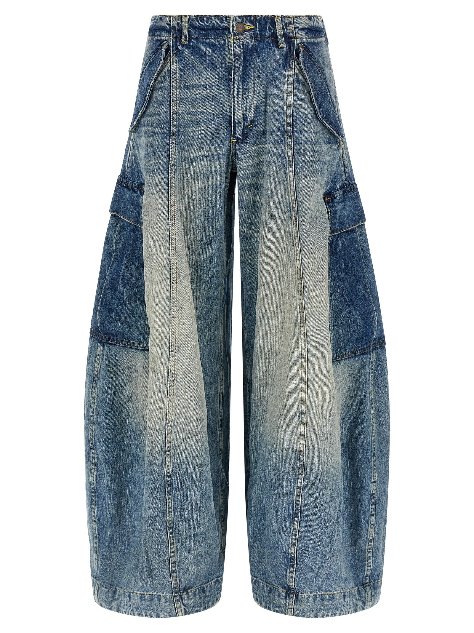 R13 Blue Cotton Jeans Denim