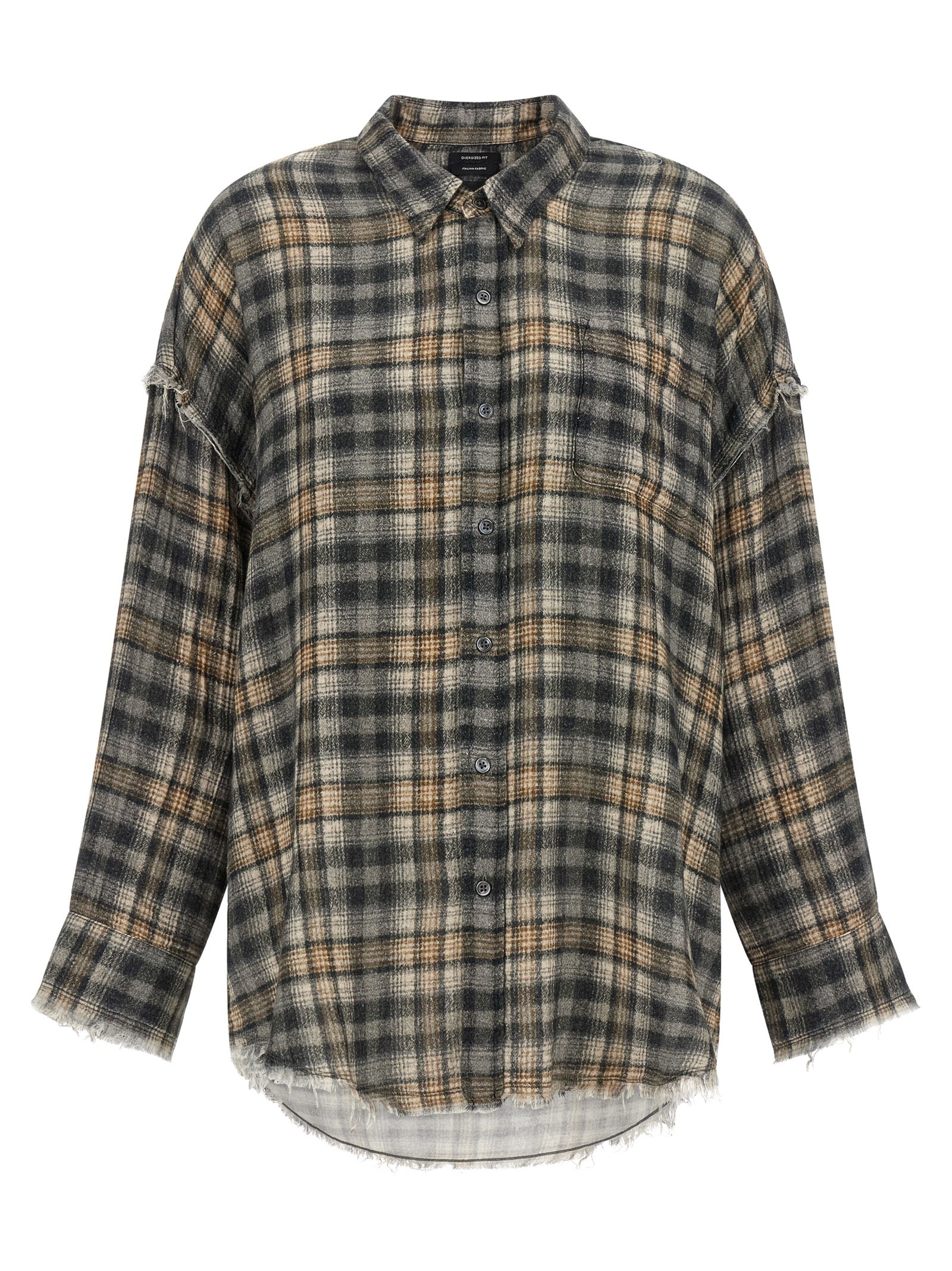 R13 Gray Cotton Blouse