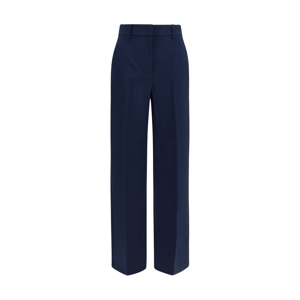 Max Mara Blue Wool Oves Aries Casual Pants