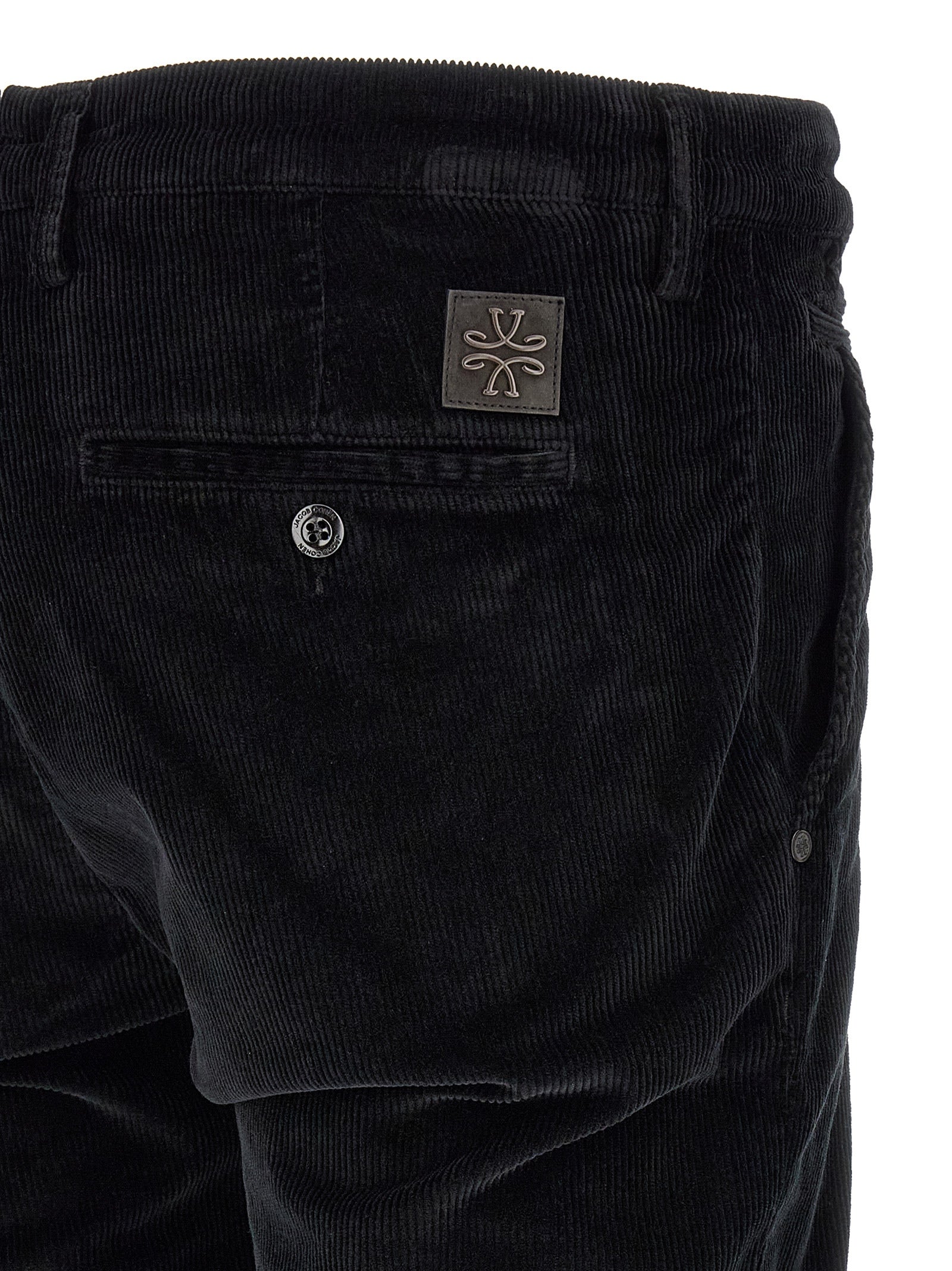 Jacob Cohen Black Cotton Chino Pants