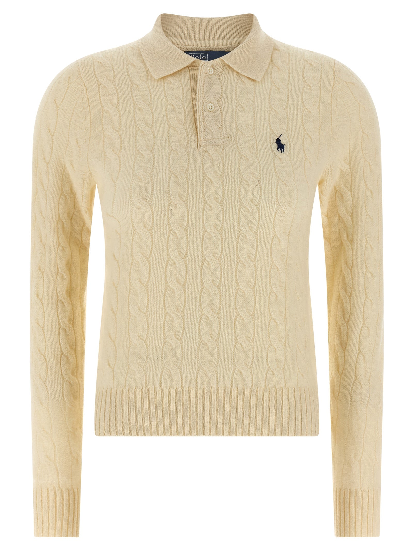 Polo Ralph Lauren White Wool Polo Shirt