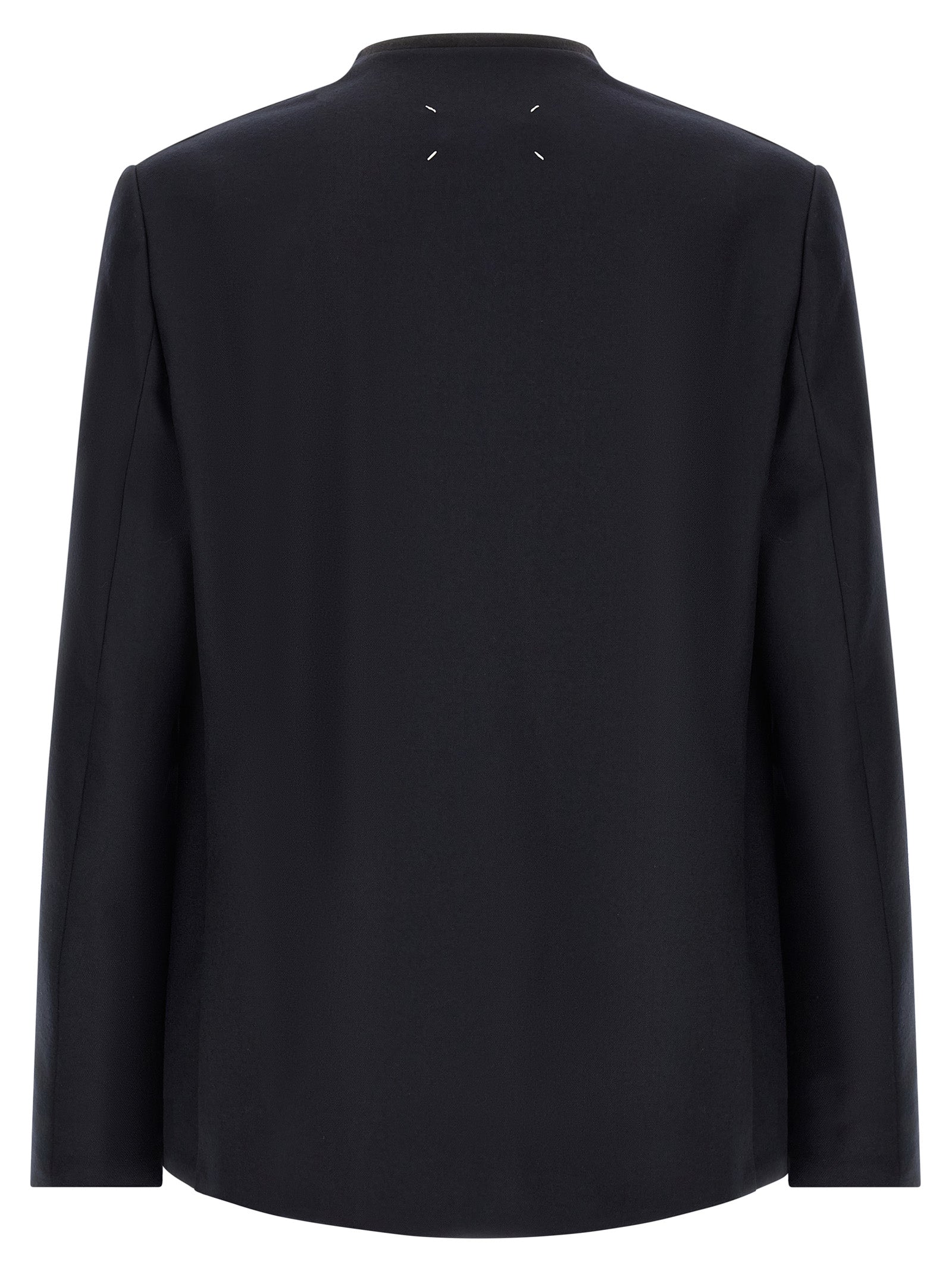 Maison Margiela Blue Virgin Wool Blazer