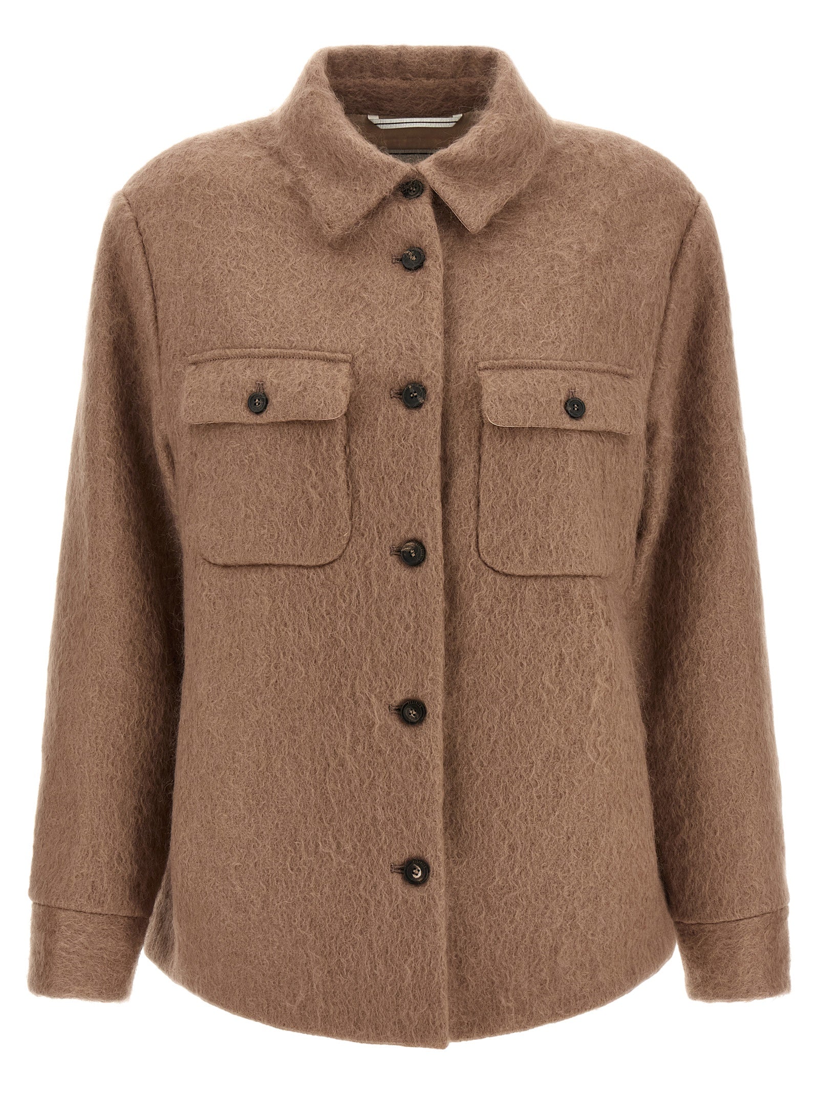Peserico Beige Virgin Wool Jacket