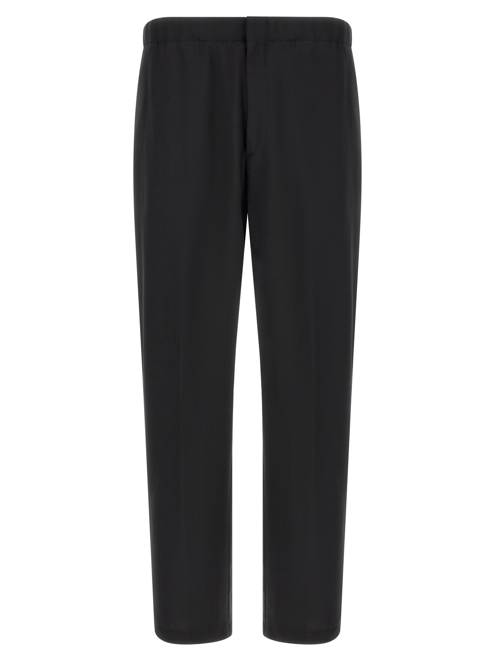 Lardini Black Virgin Wool Dress Pants