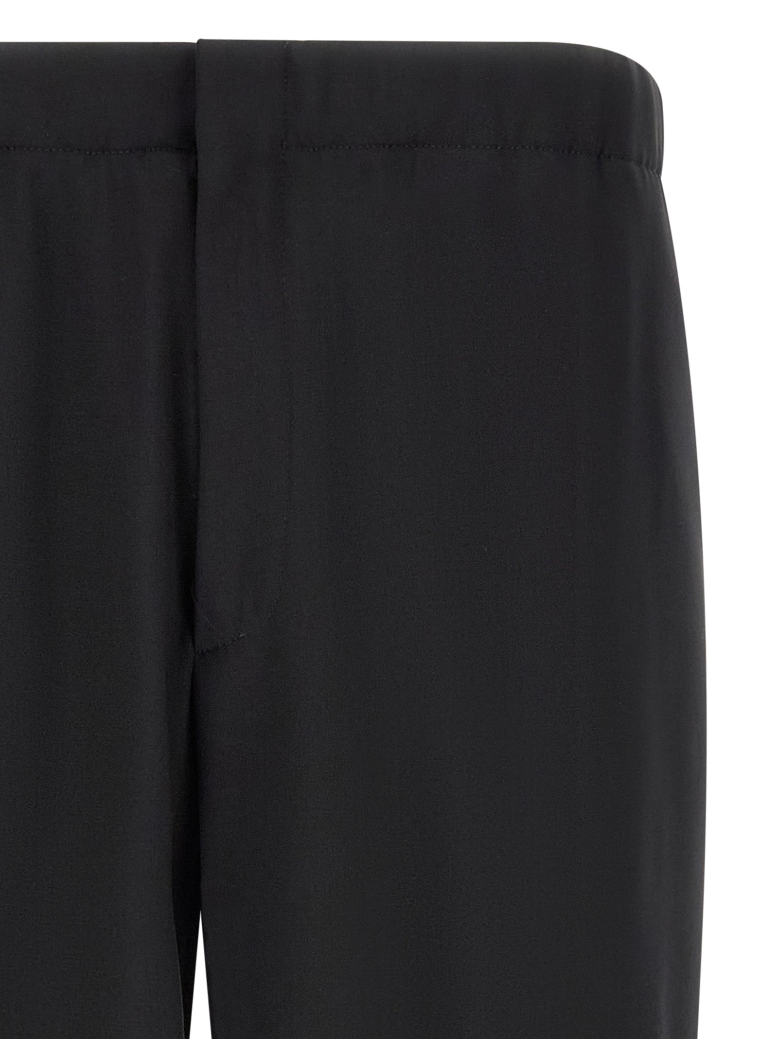 Lardini Black Virgin Wool Dress Pants