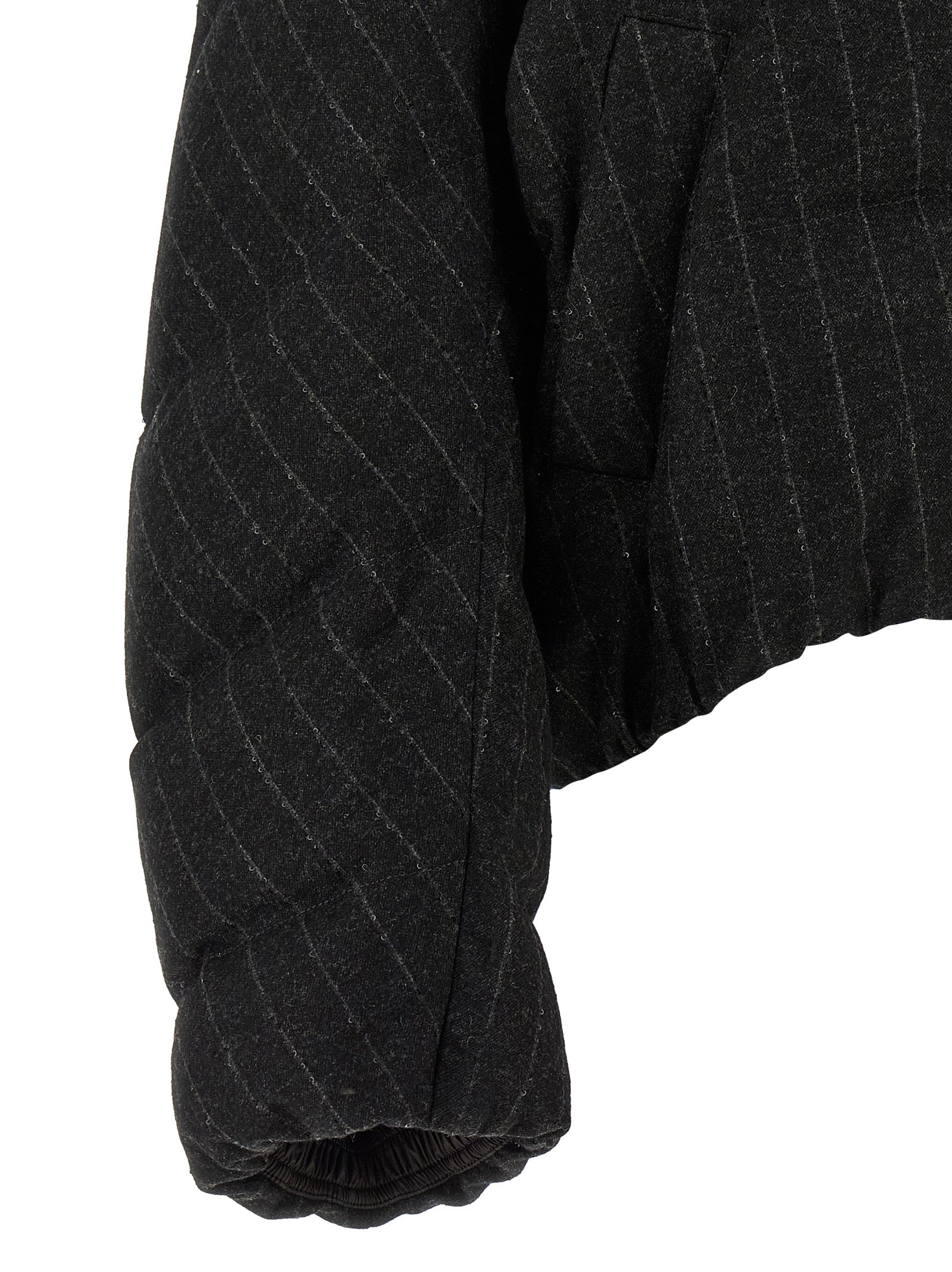 Brunello Cucinelli Gray Virgin Wool Full-Length Jacket