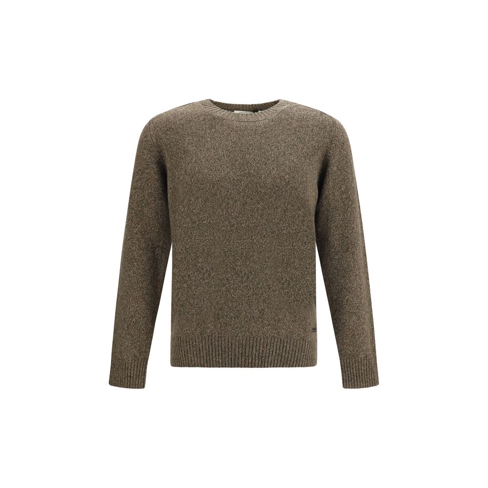 Brooksfield Brown Wool Oves Aries Sweatshirt