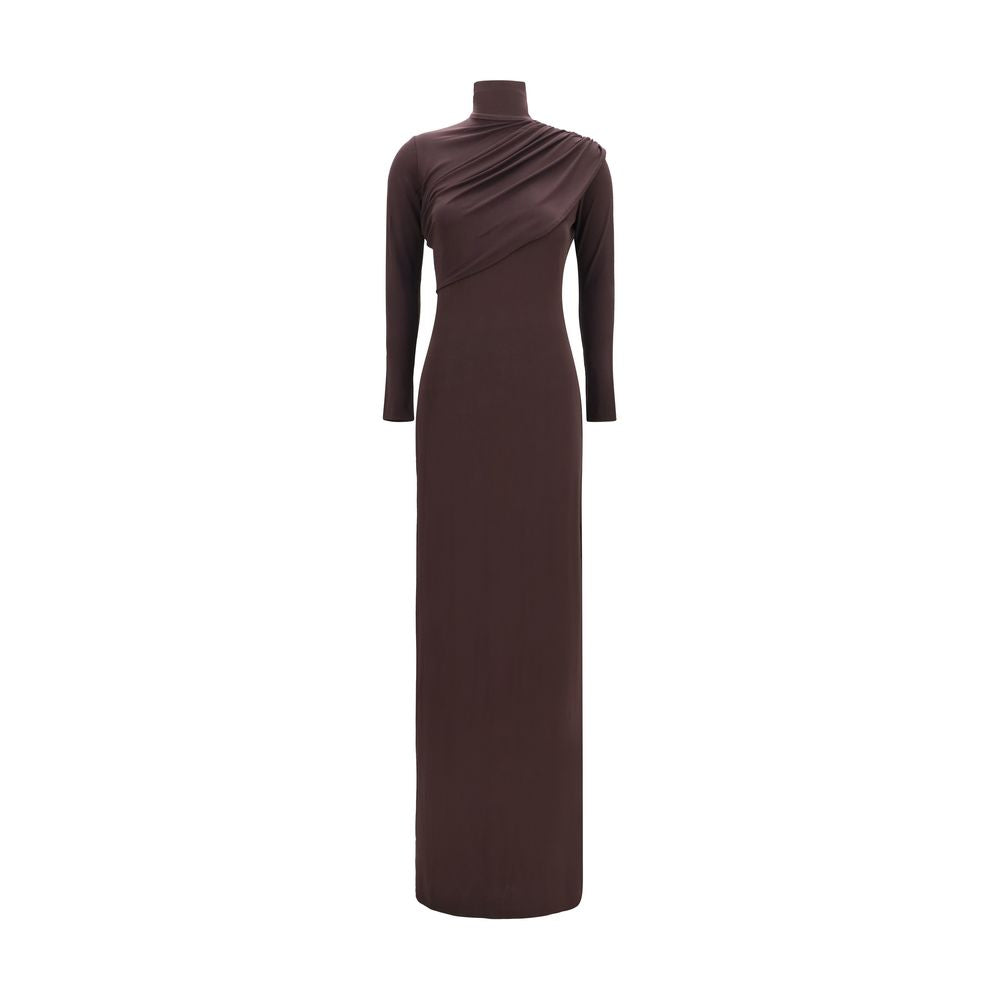 Courrèges Brown Viscose Casual Dress