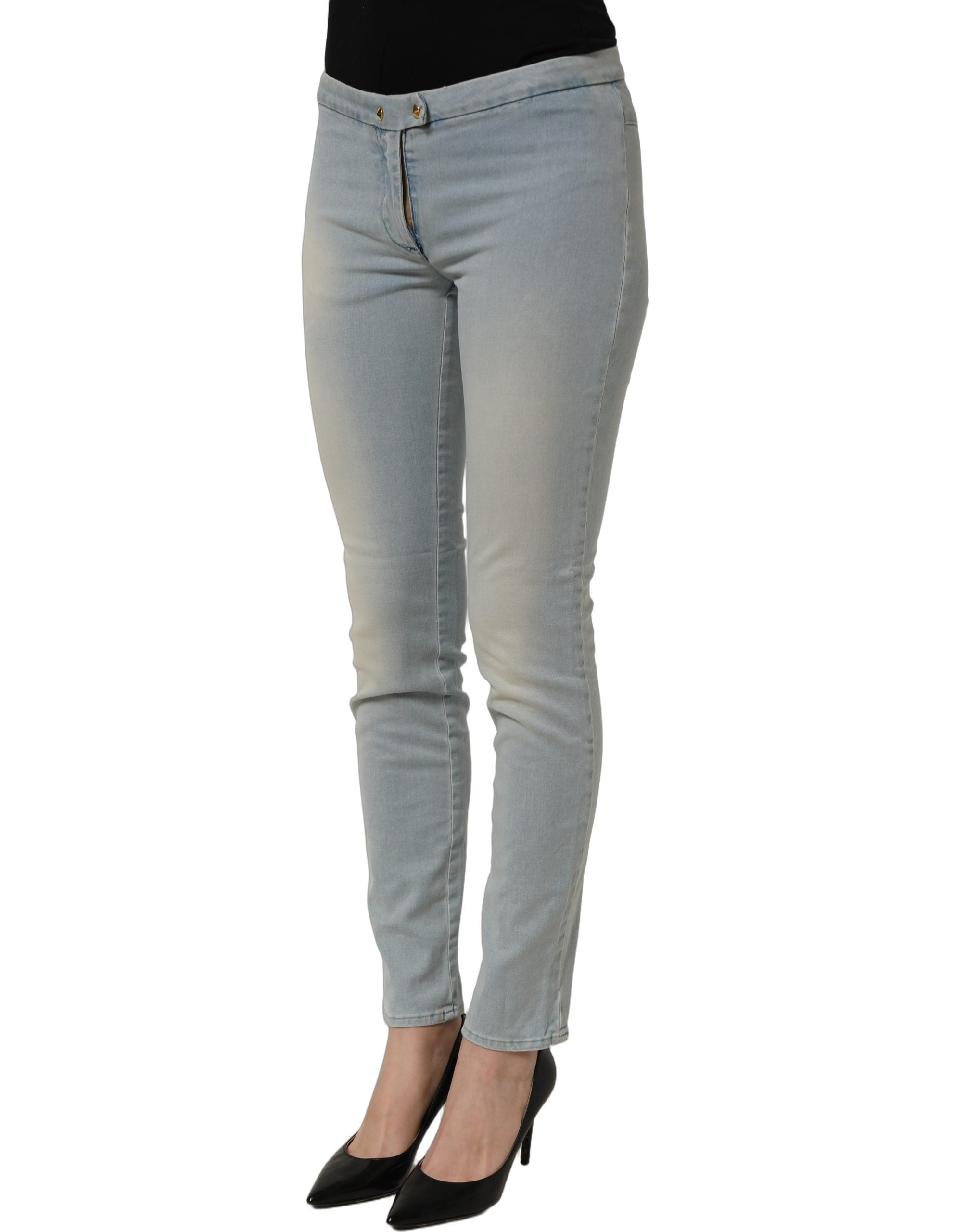 CYCLE Light Blue Washed Stretch Skinny Denim Trouser Women Jeans