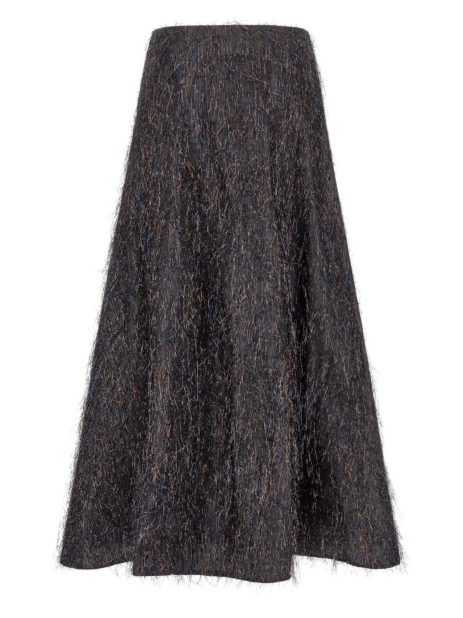 Peserico Blue Viscose Midi Skirt