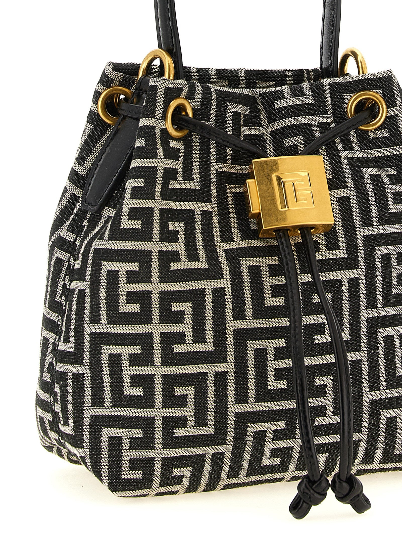 Balmain Bicolor Polyester Handbag