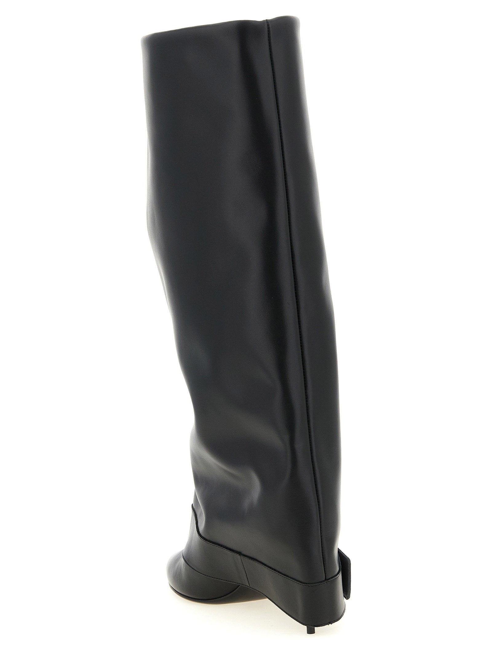 Balmain Black Calfskin Over The Knee