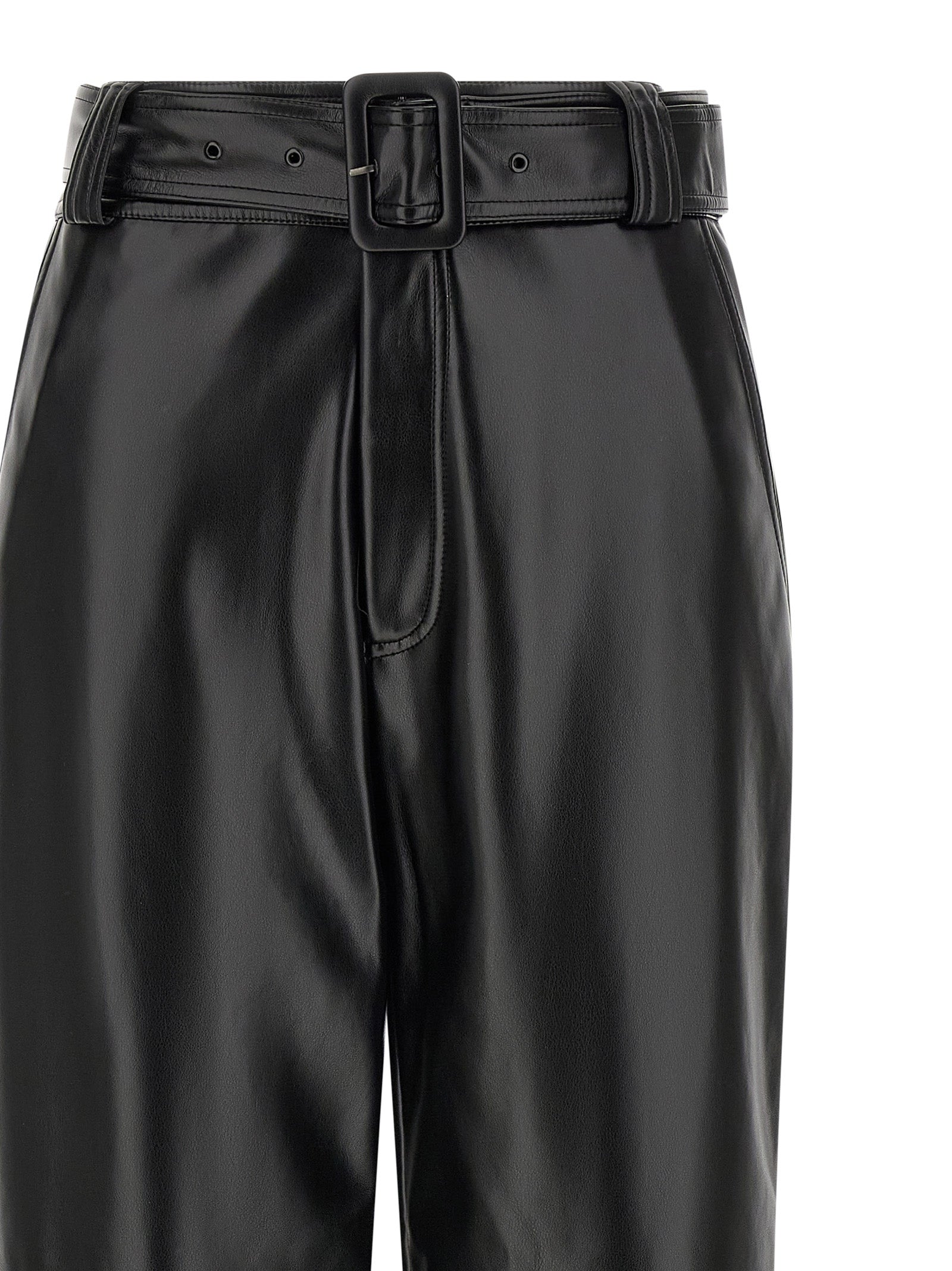 Twinset Black Polyester Cropped Pants