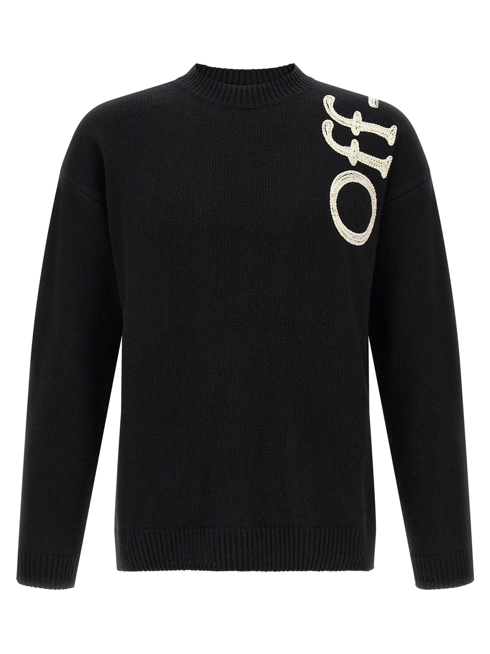 Off-White Bicolor Wool Cardigan