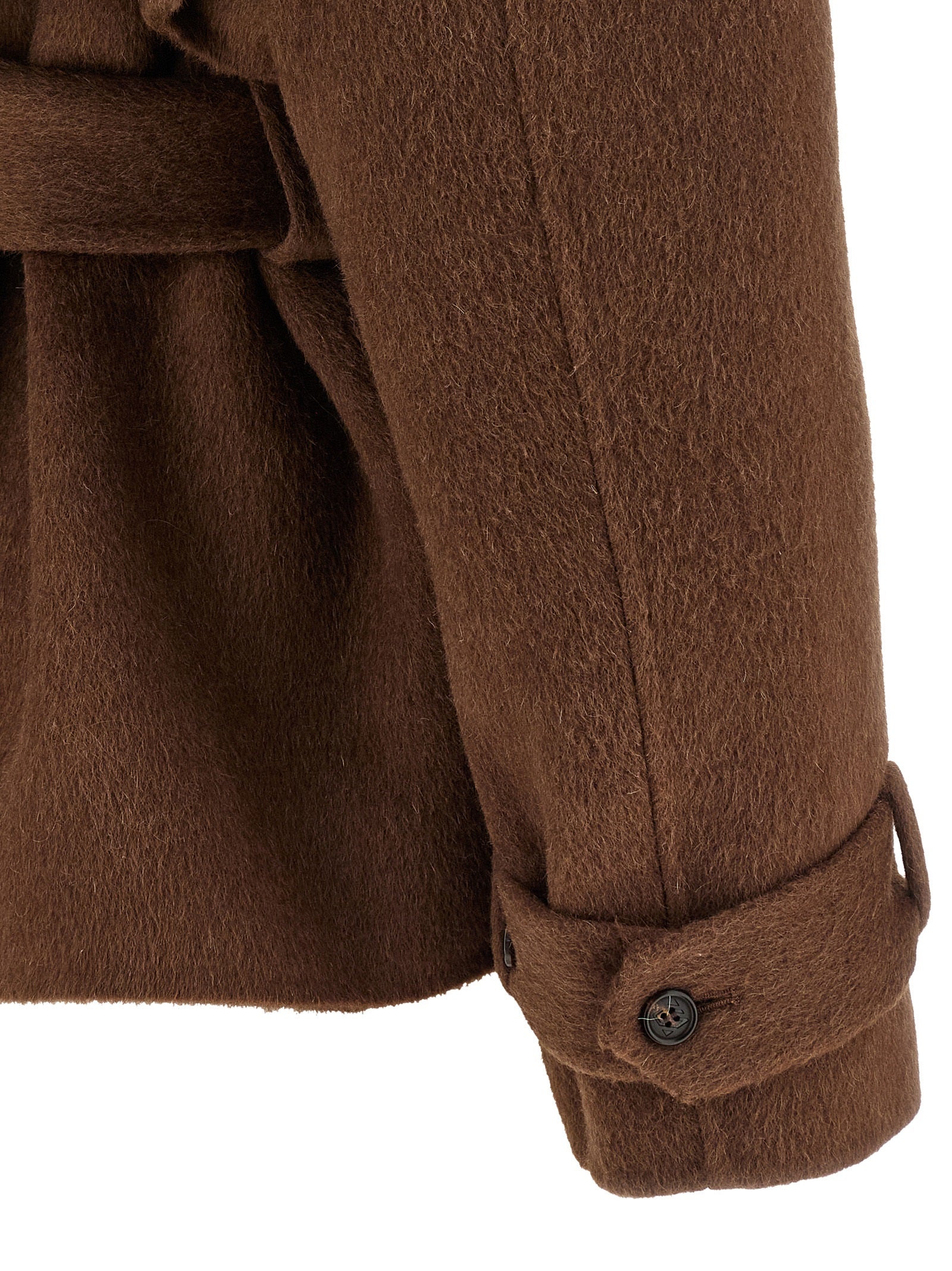 Giuseppe Di Morabito Brown Wool Coat