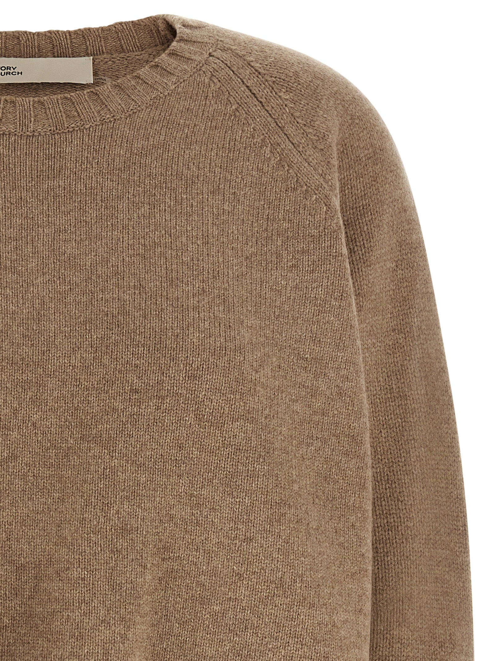 Tory Burch Beige Wool Cardigan