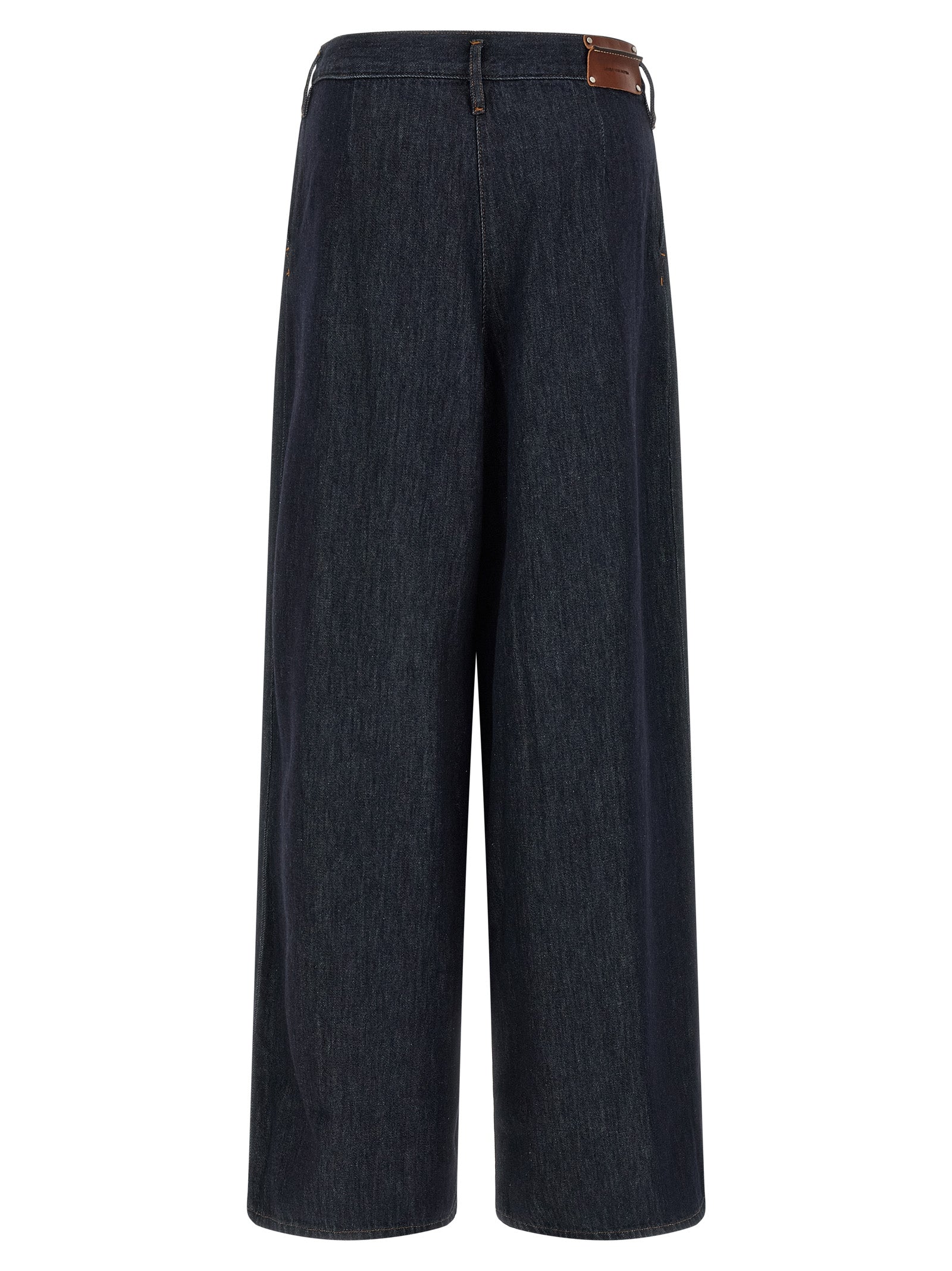 Dries Van Noten Blue Cotton Relaxed Fit Jeans