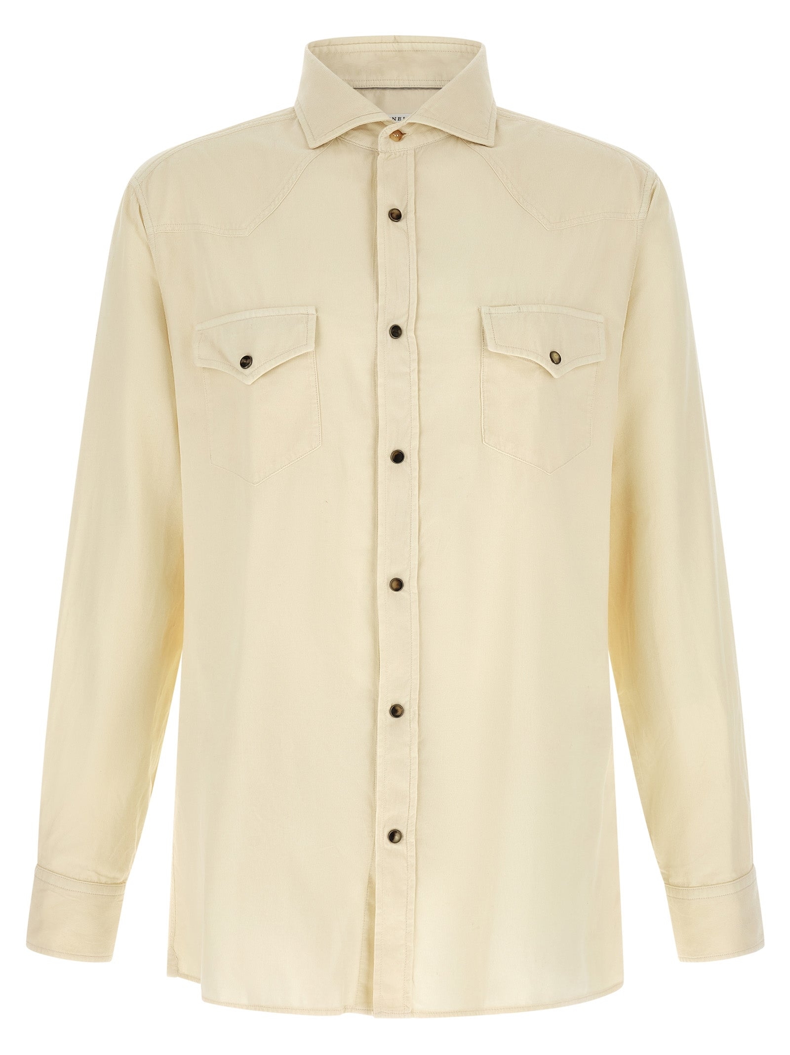 Brunello Cucinelli White Cotton Blouse