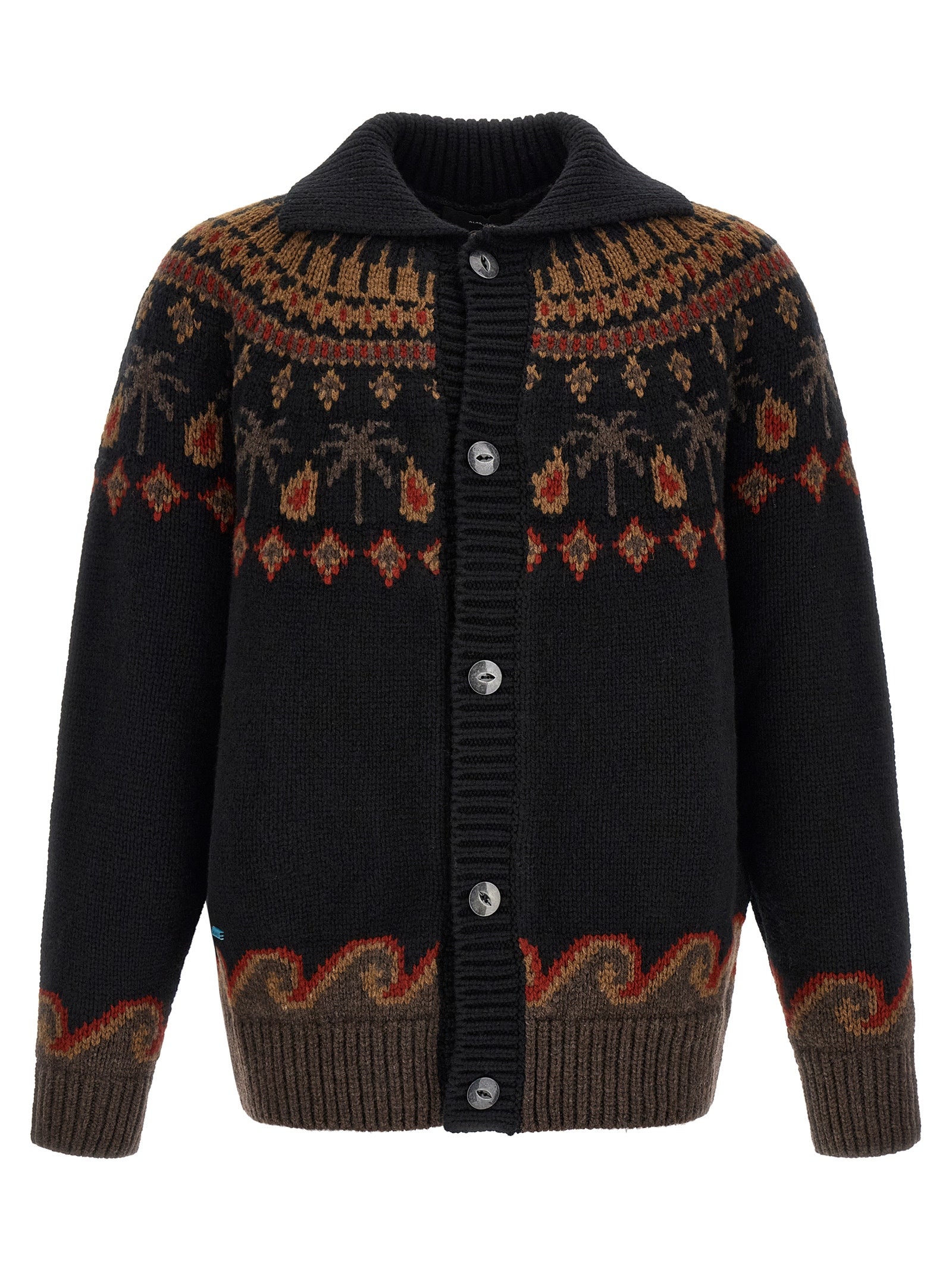 Alanui Black Wool Cardigan