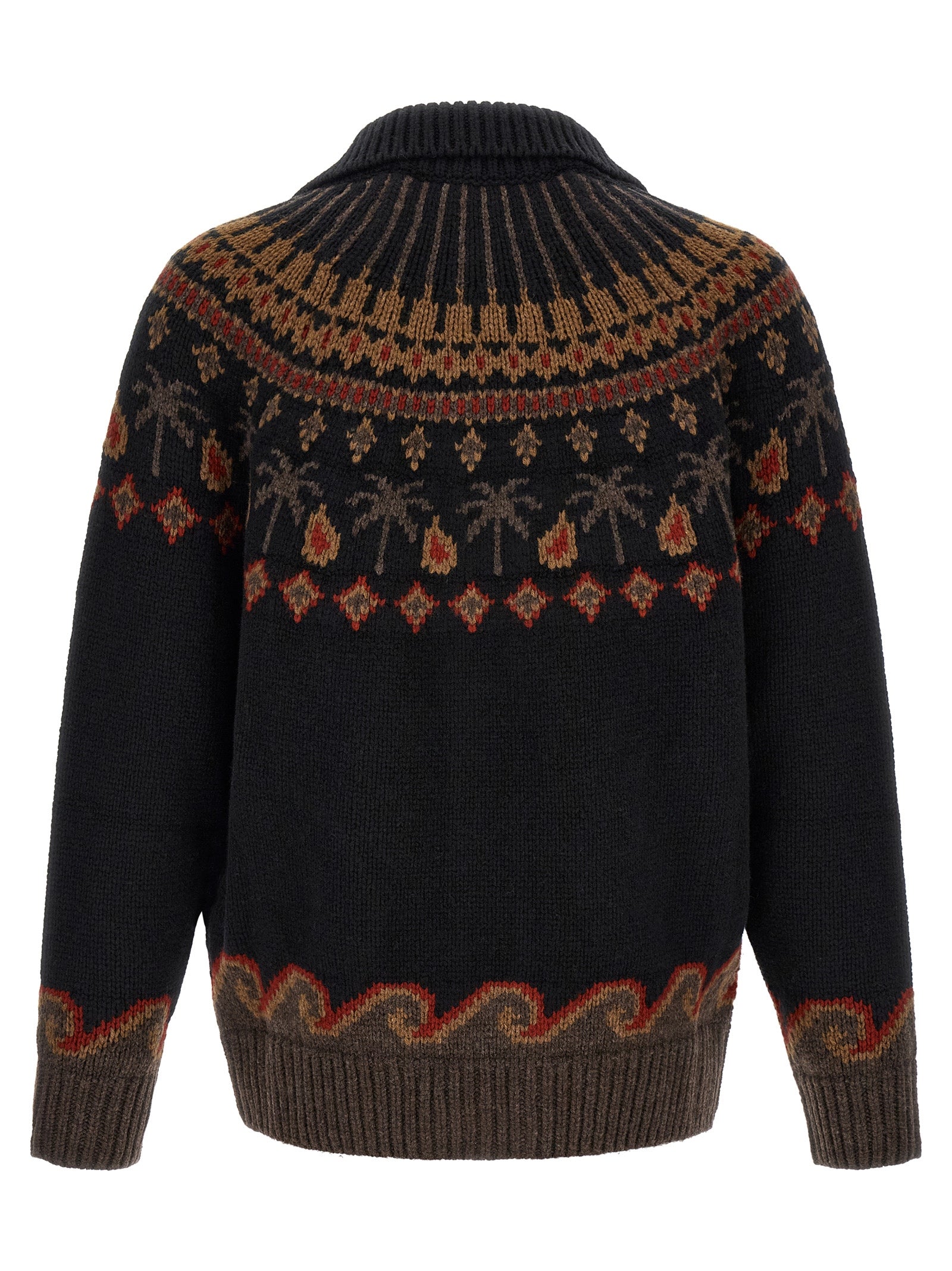Alanui Black Wool Cardigan