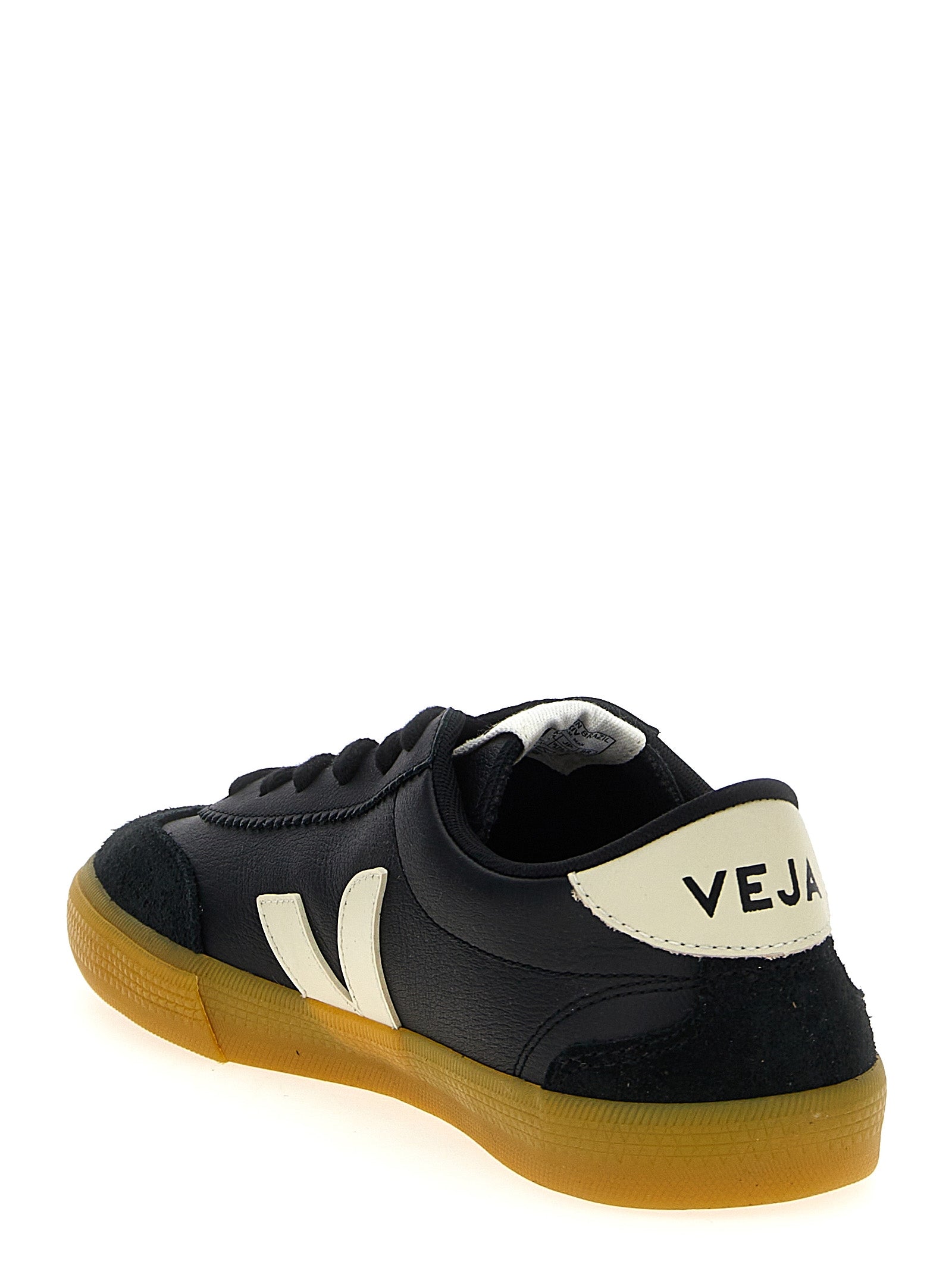 Veja Black Calfskin Low Top Sneakers