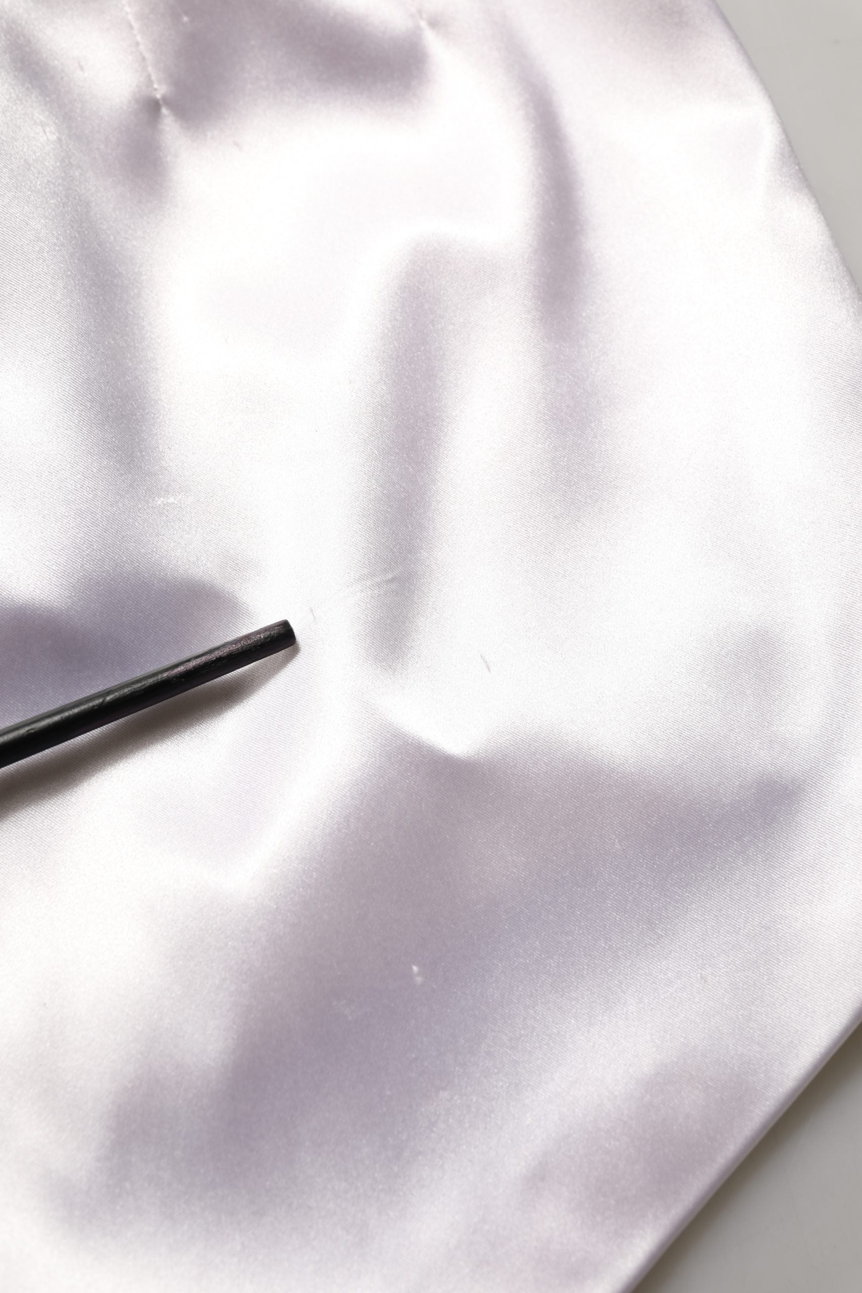 Dolce & Gabbana White Satin High Rise Women Hot Pants Shorts