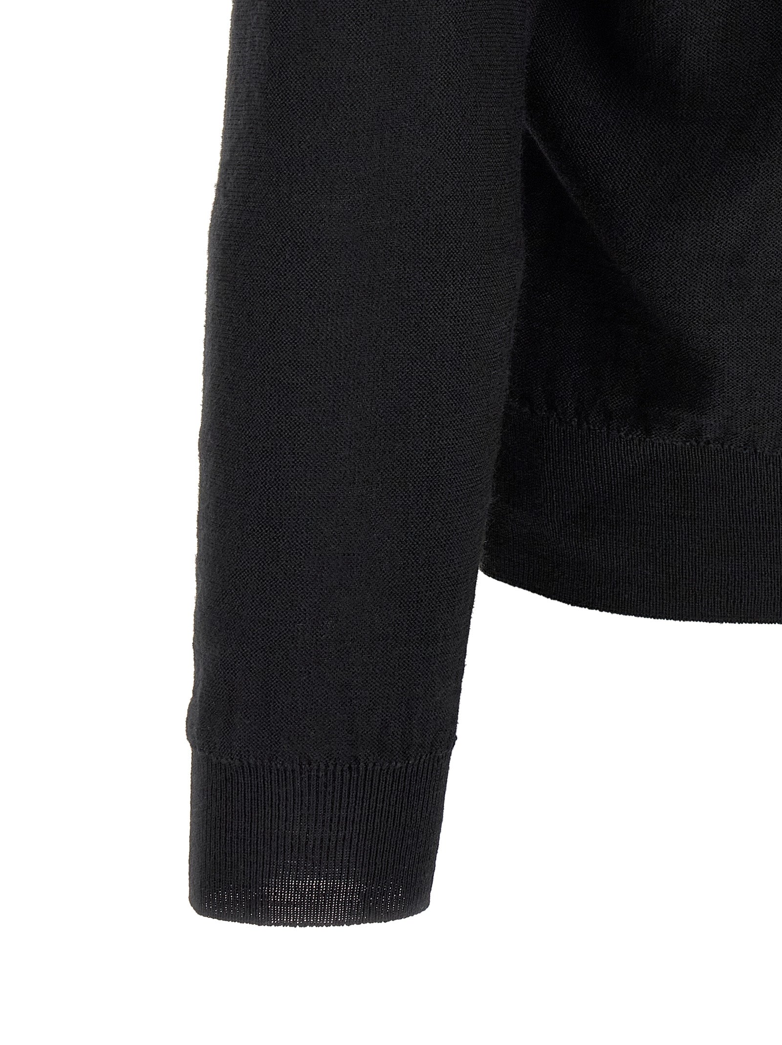Lemaire Black Wool Cardigan