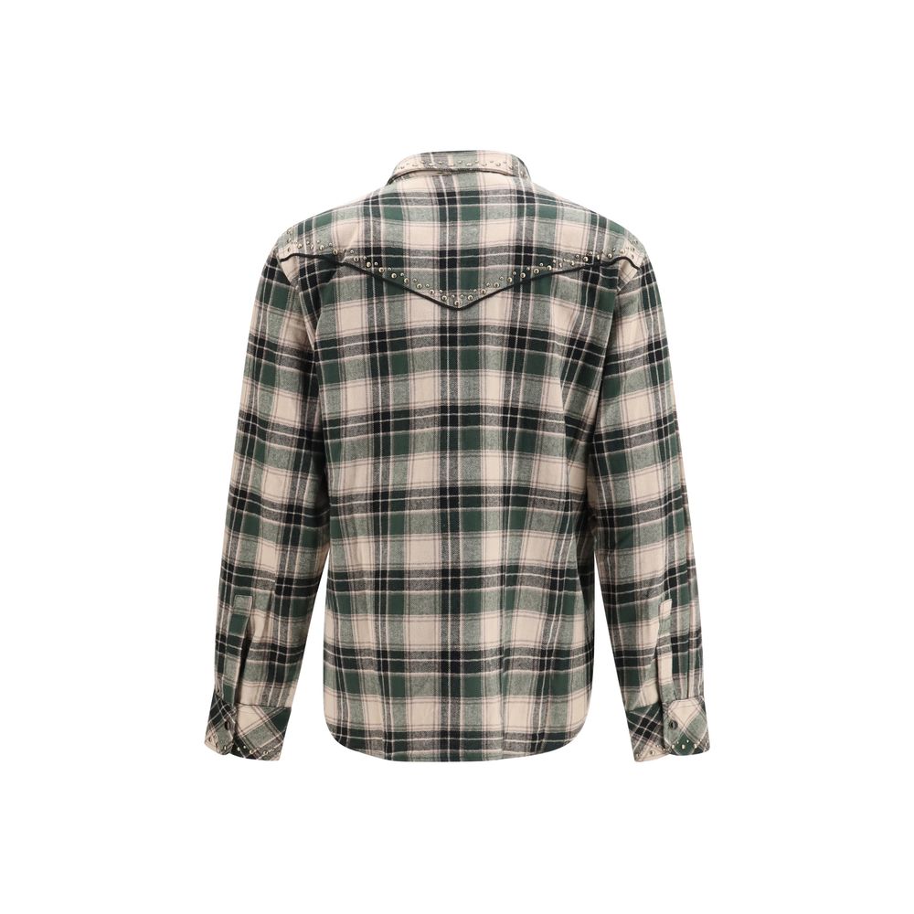 P.A.R.O.S.H. Bicolor Cotton Pattern Shirt