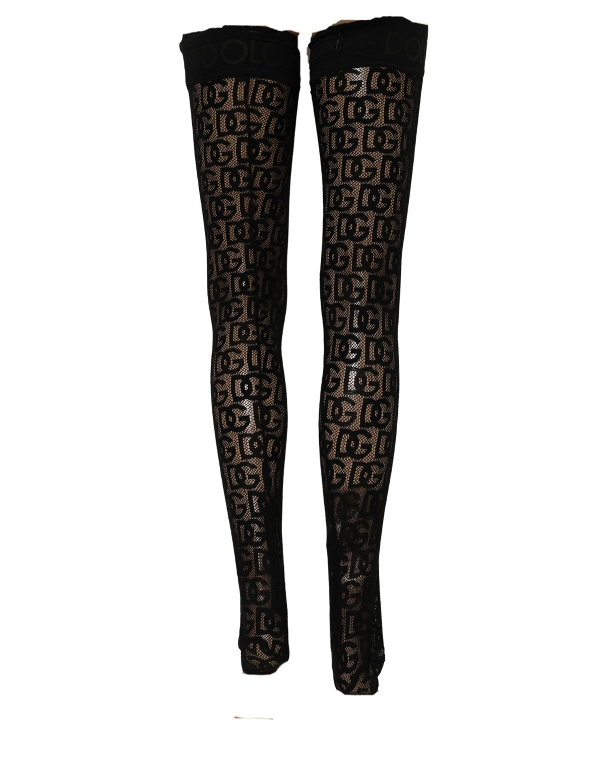 Dries Van Noten Violet Floral Fishnet Tights Stockings Pantyhose Socks