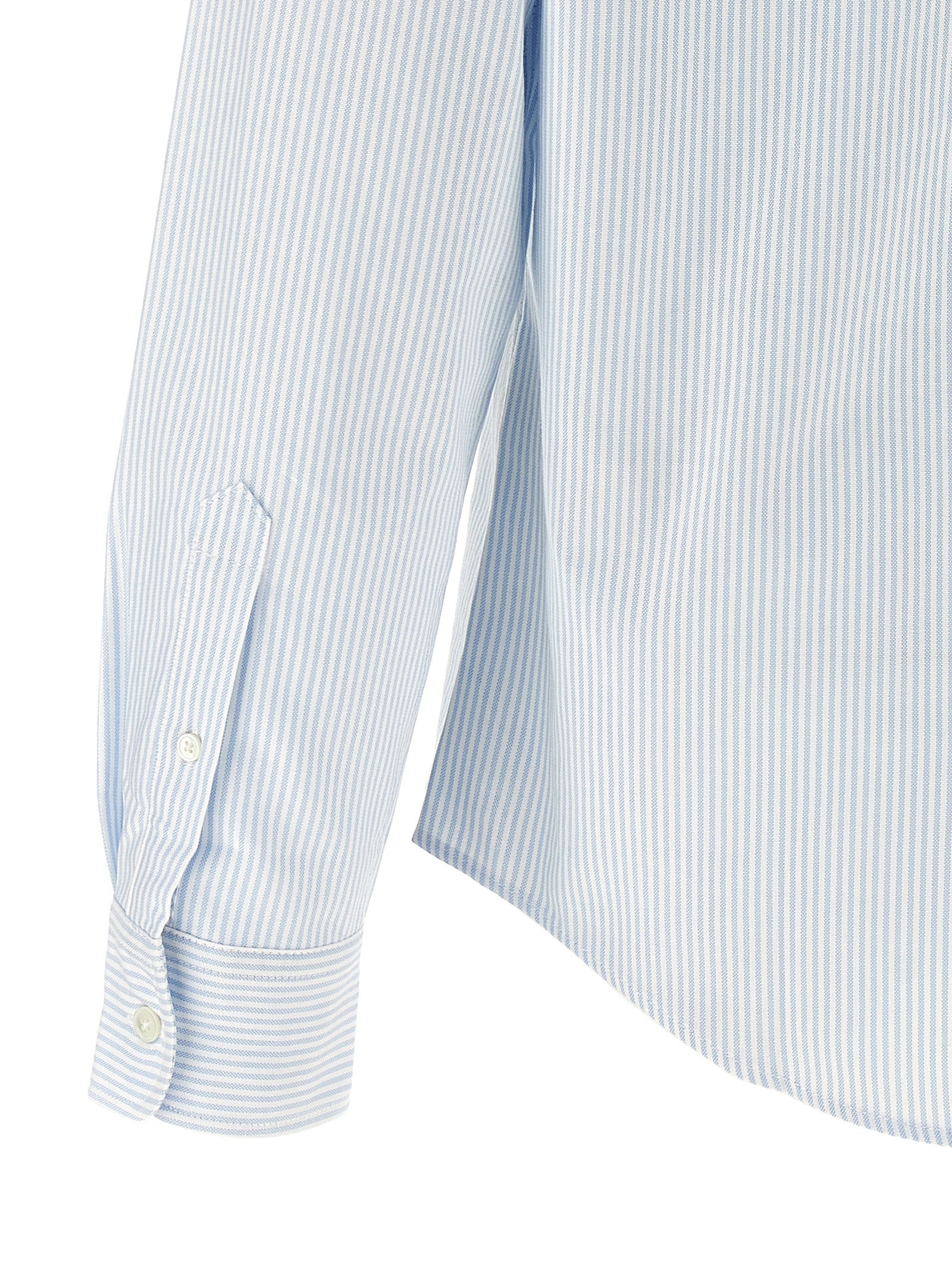 Ami Paris Blue Cotton Blouse