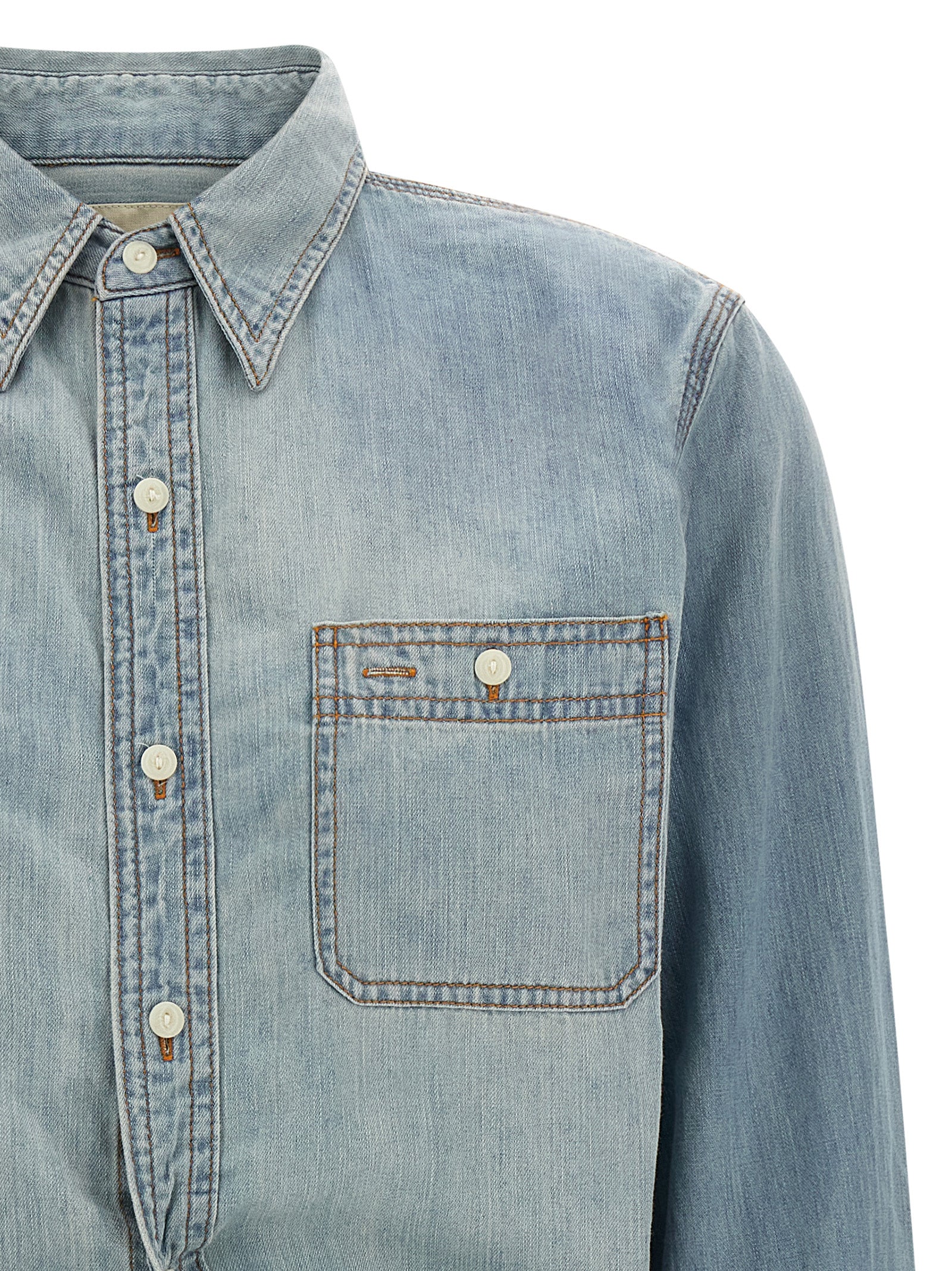 R13 Blue Cotton Blouse