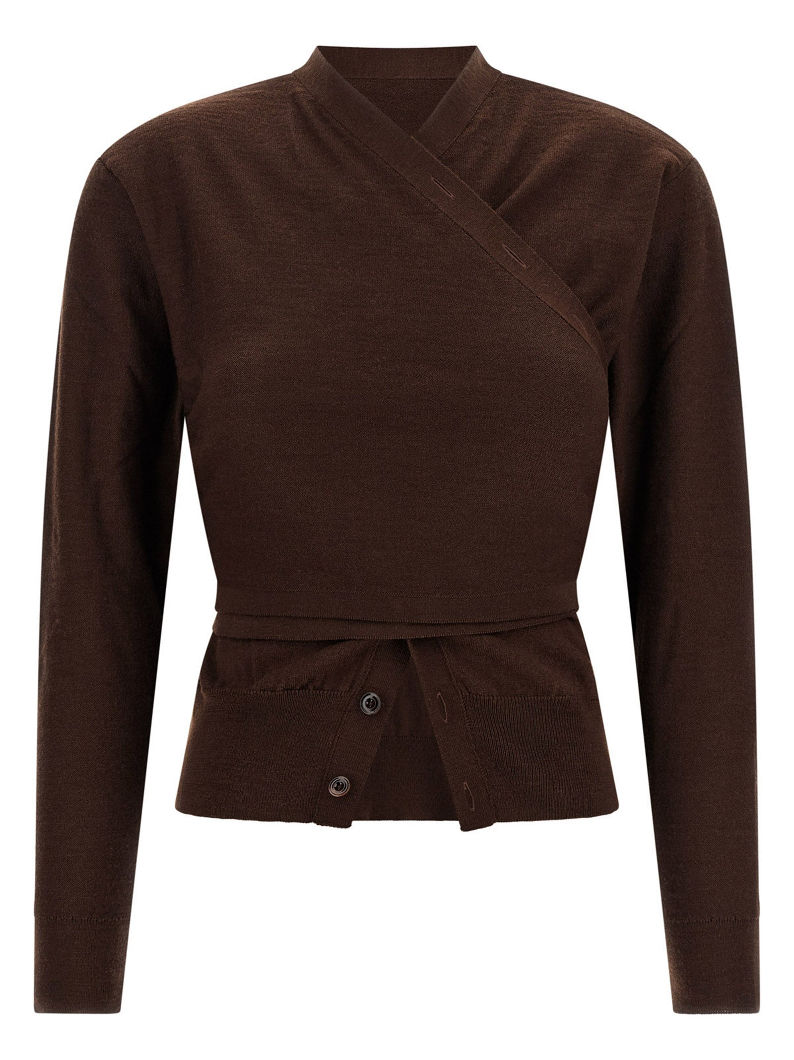 Lemaire Bordeaux Wool Cardigan