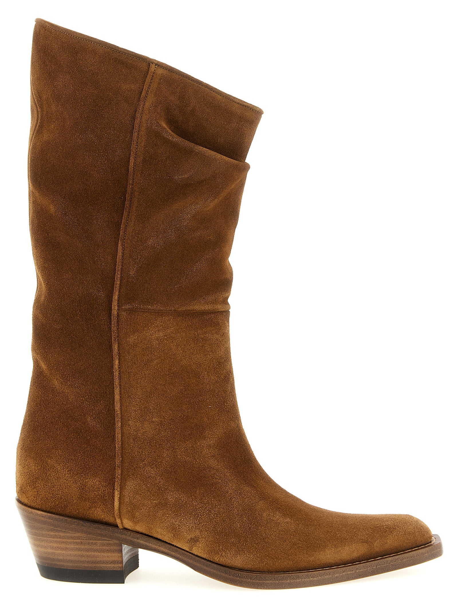 Khaite Brown Calfskin Chelsea Boots