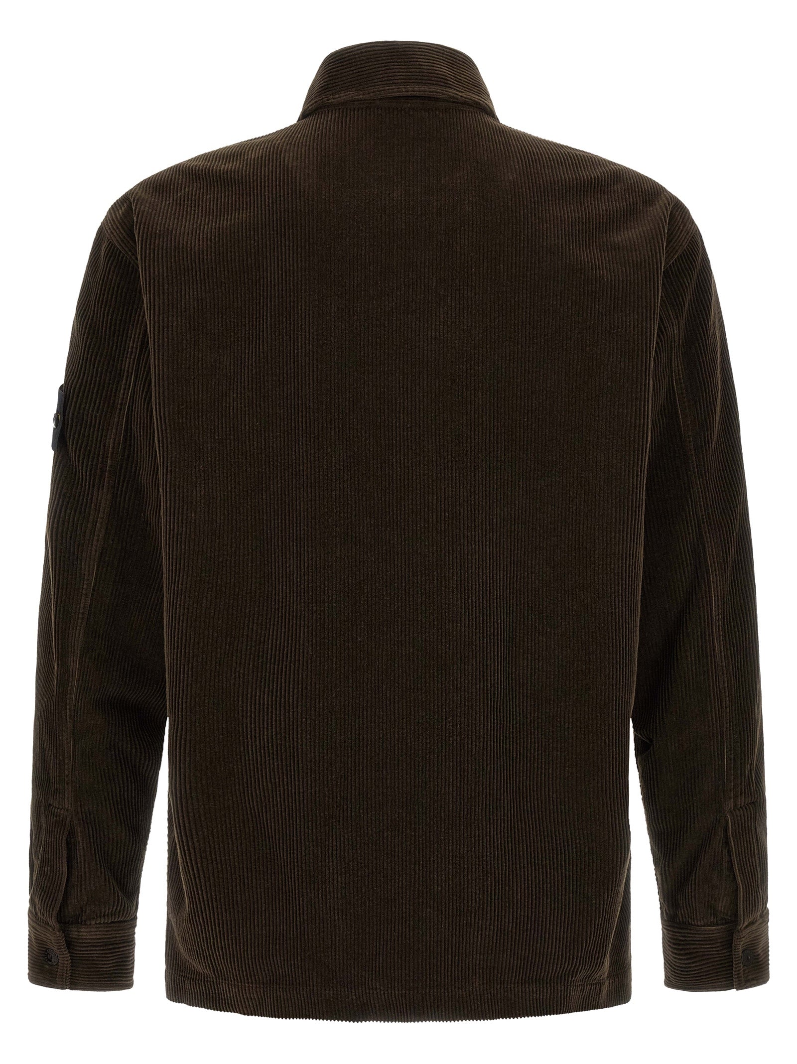 Stone Island Brown Cotton Blouse