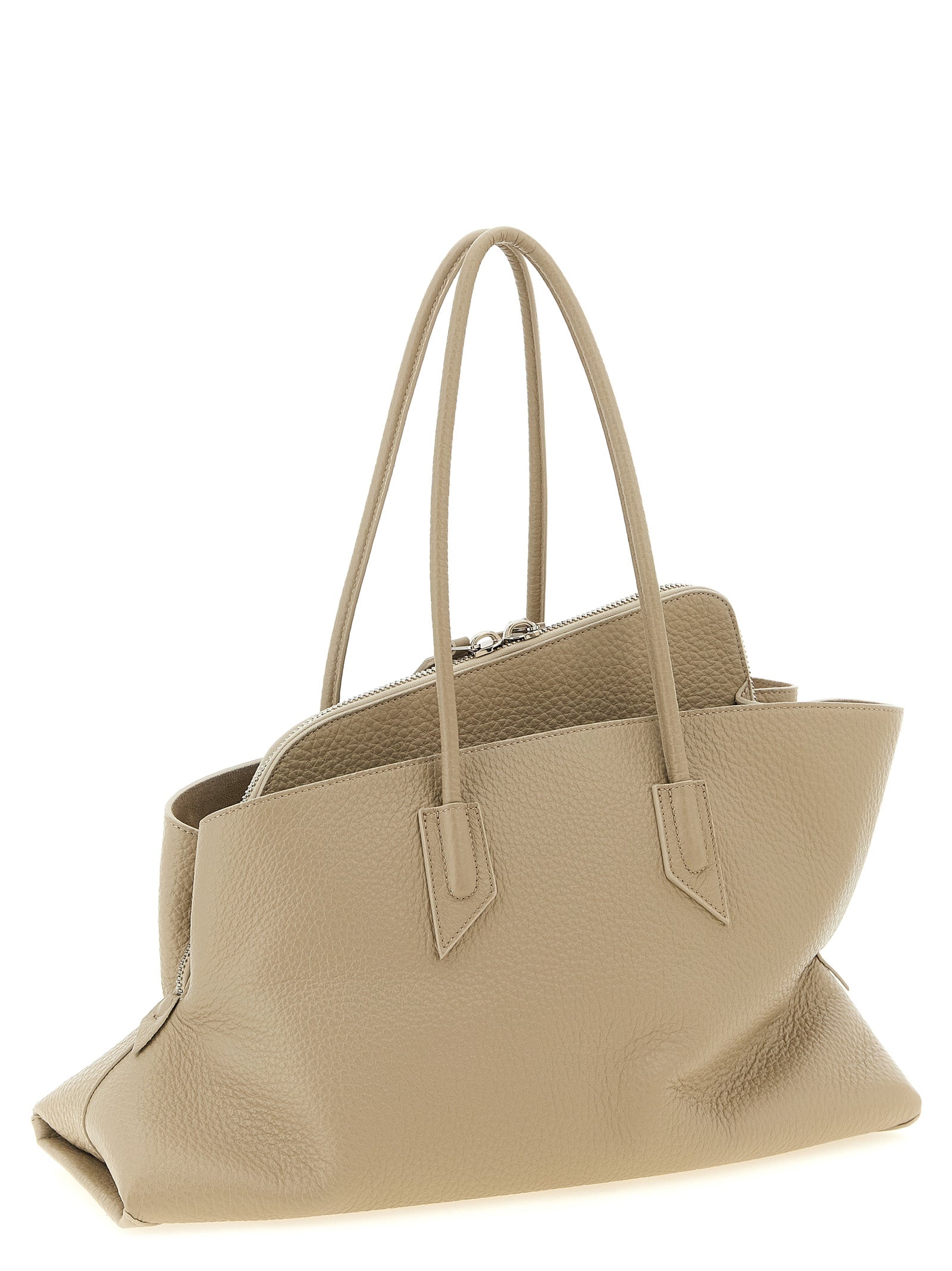 The Attico Beige Bovine Leather Shoulder Bag