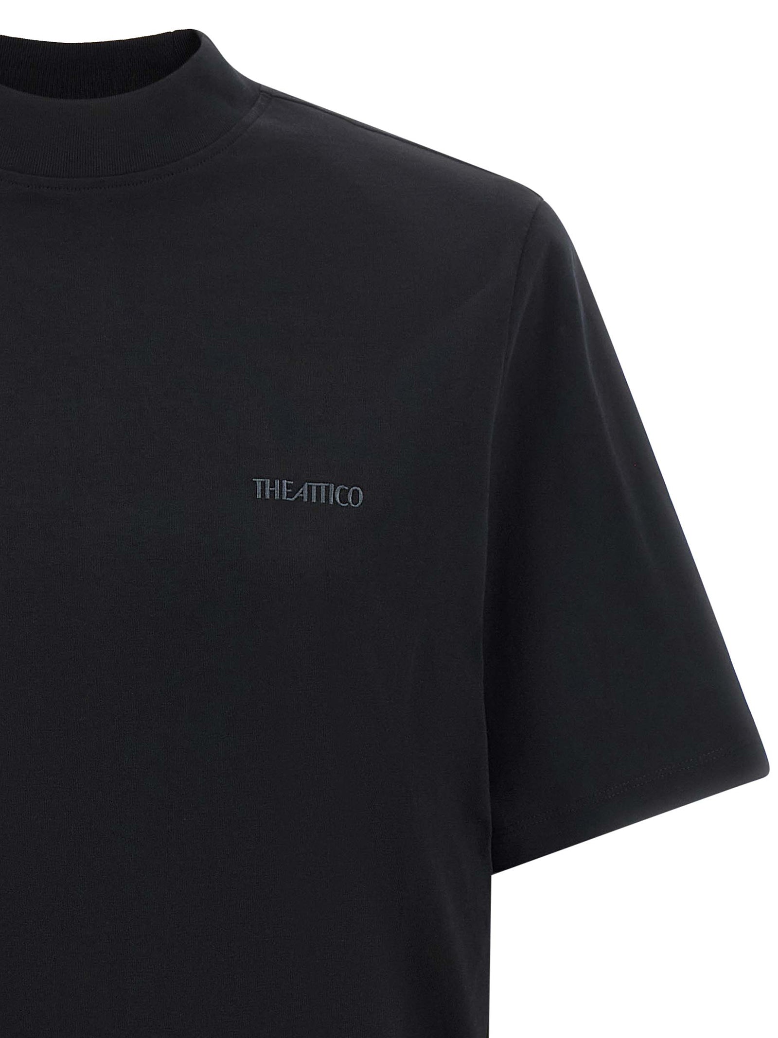 The Attico Black Cotton T-Shirt