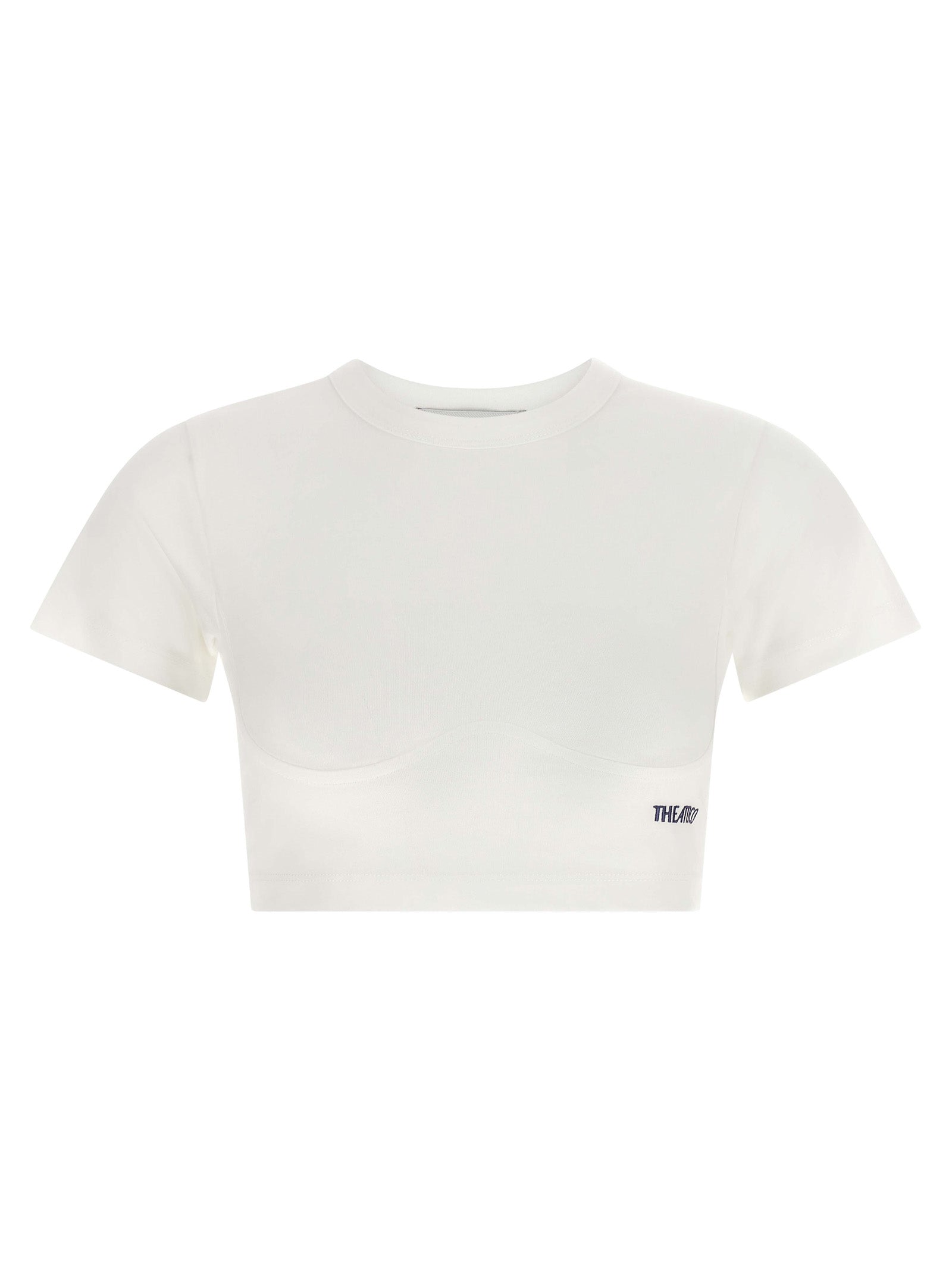 The Attico White Cotton T-Shirt